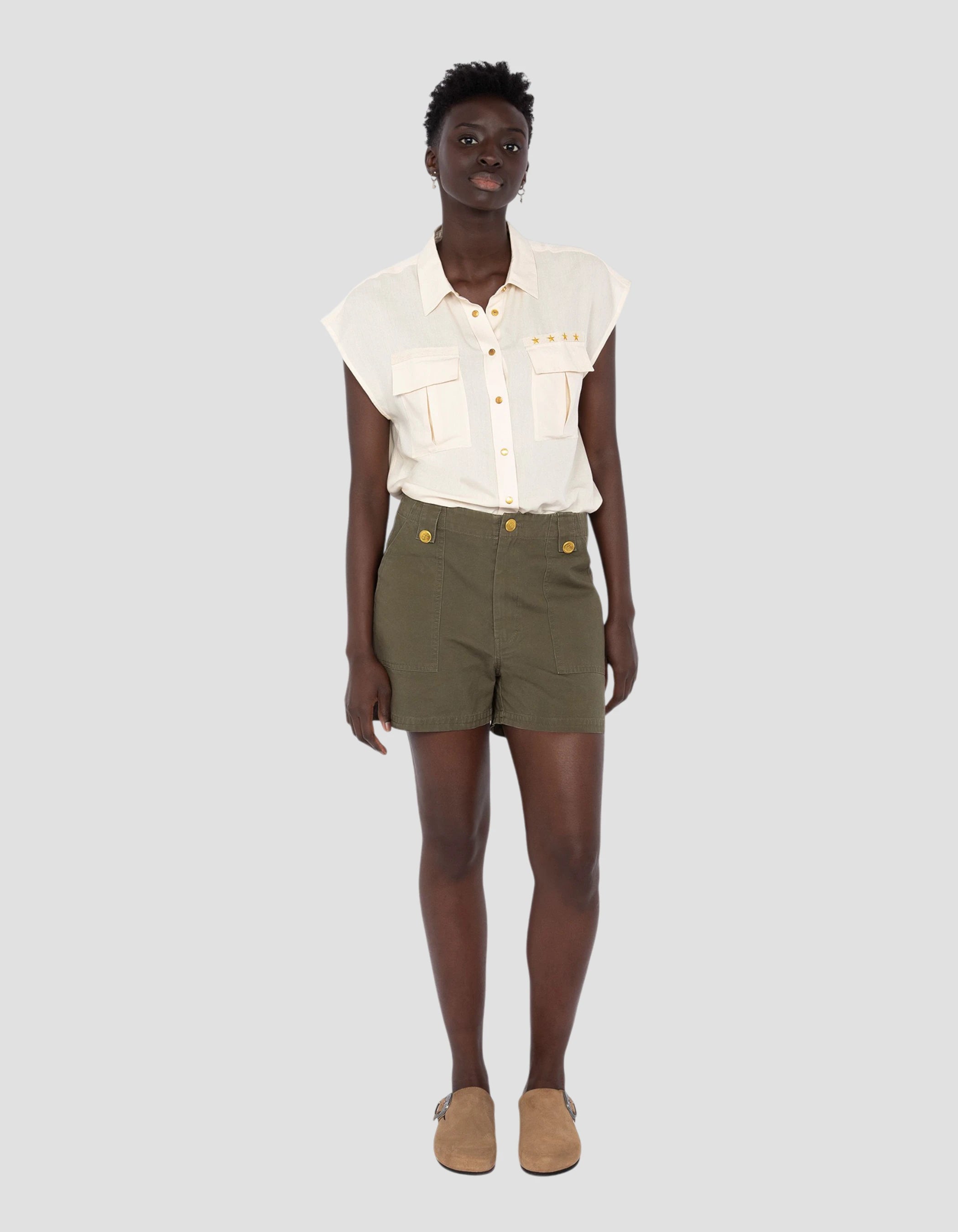 Short army kaki-4
