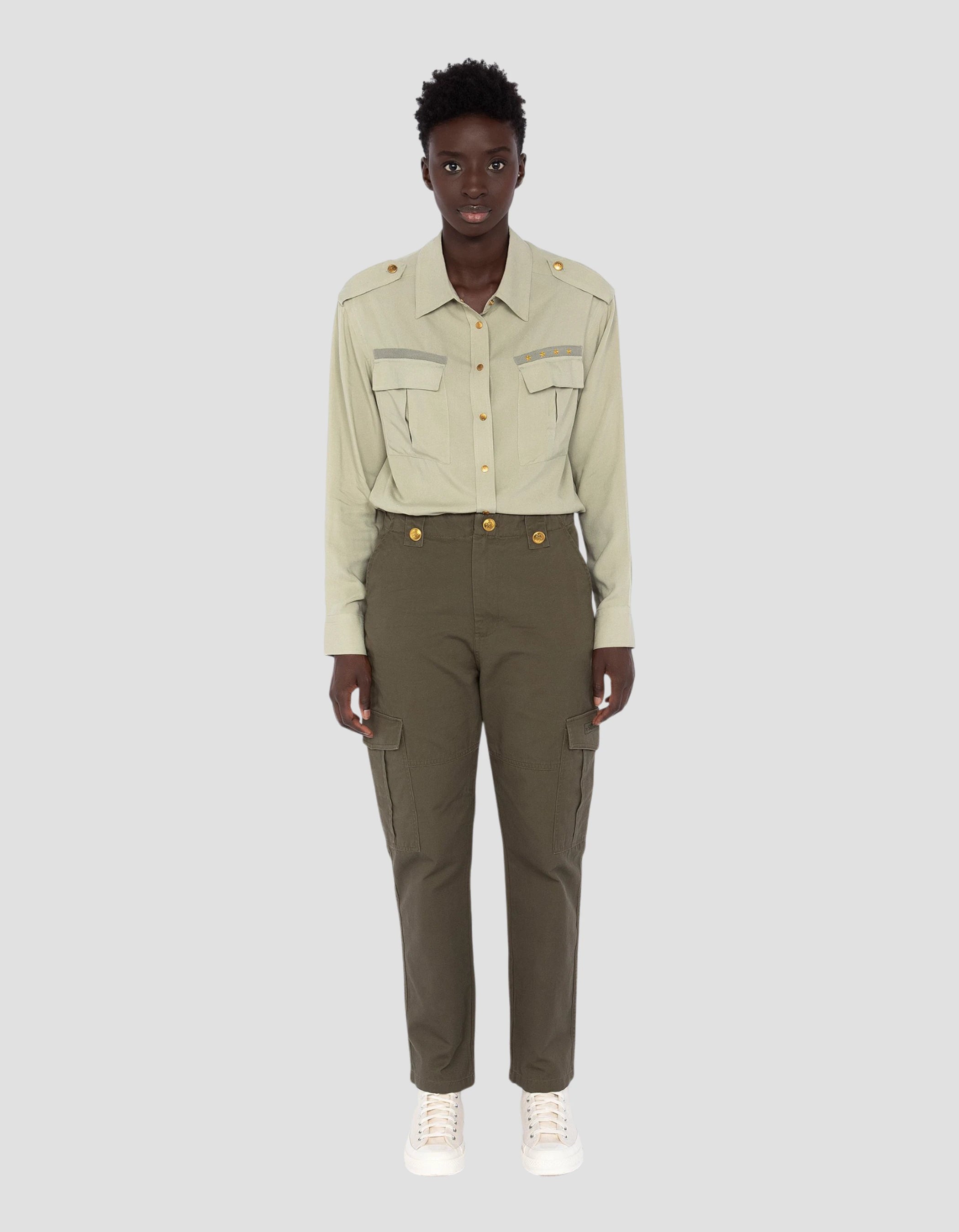 Multipoche Khaki Armeehose-4
