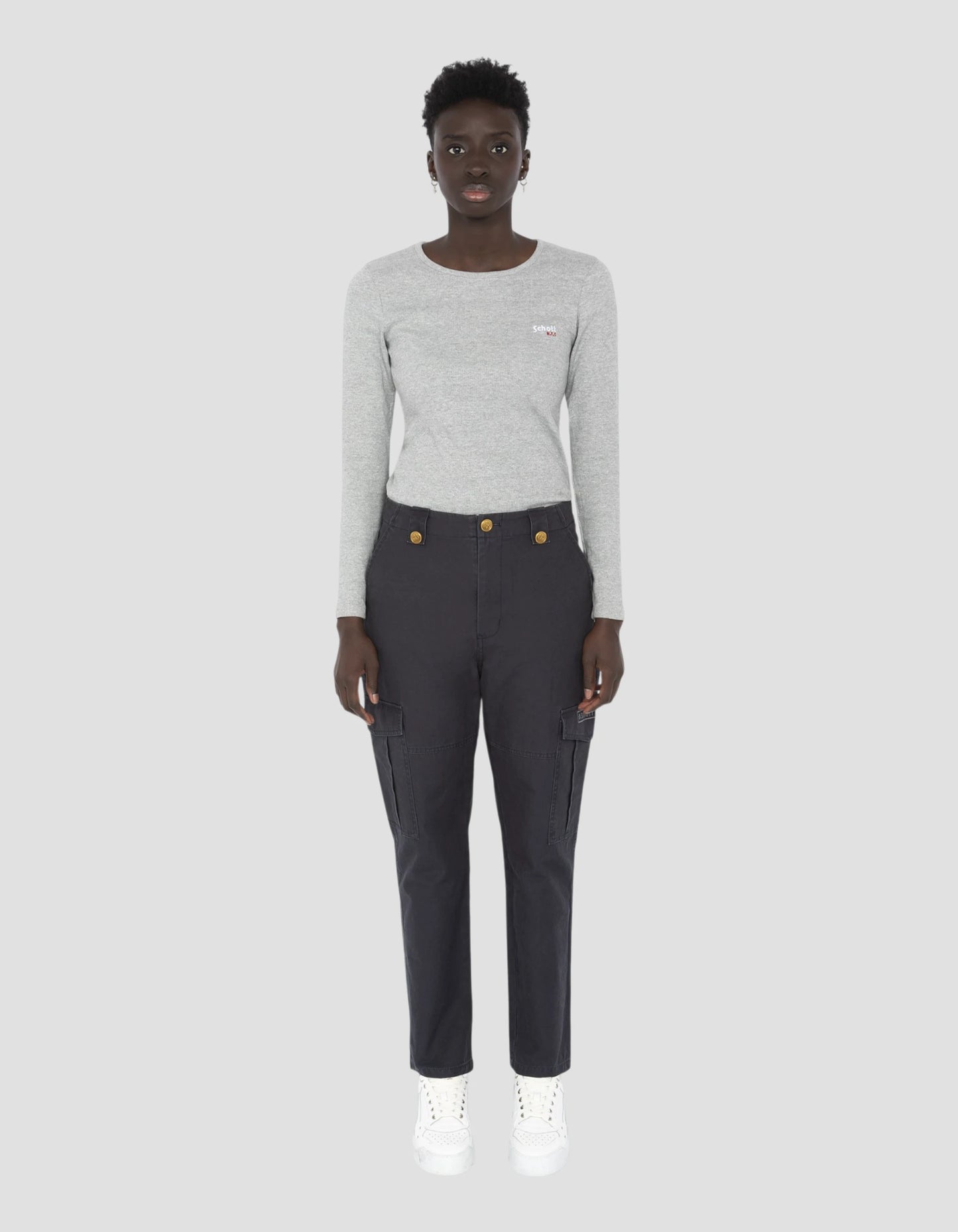 Pantalon army bleu marine multipoches