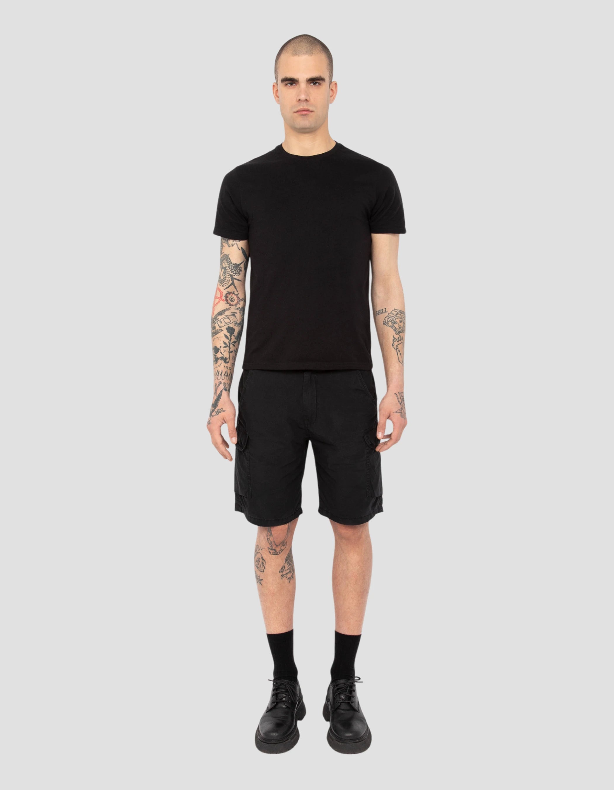 Short léger cargo noir-4