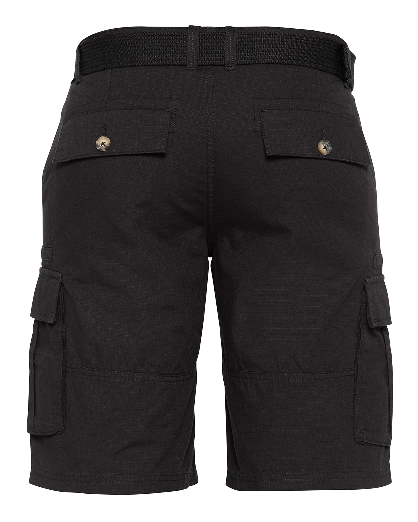 Schwarze Combat-Shorts mit Gürtel