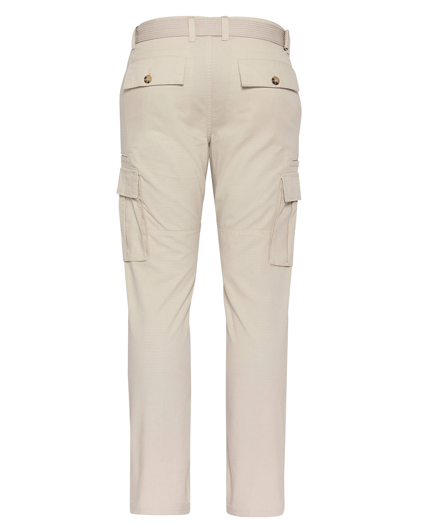 Beige combat pants with belt