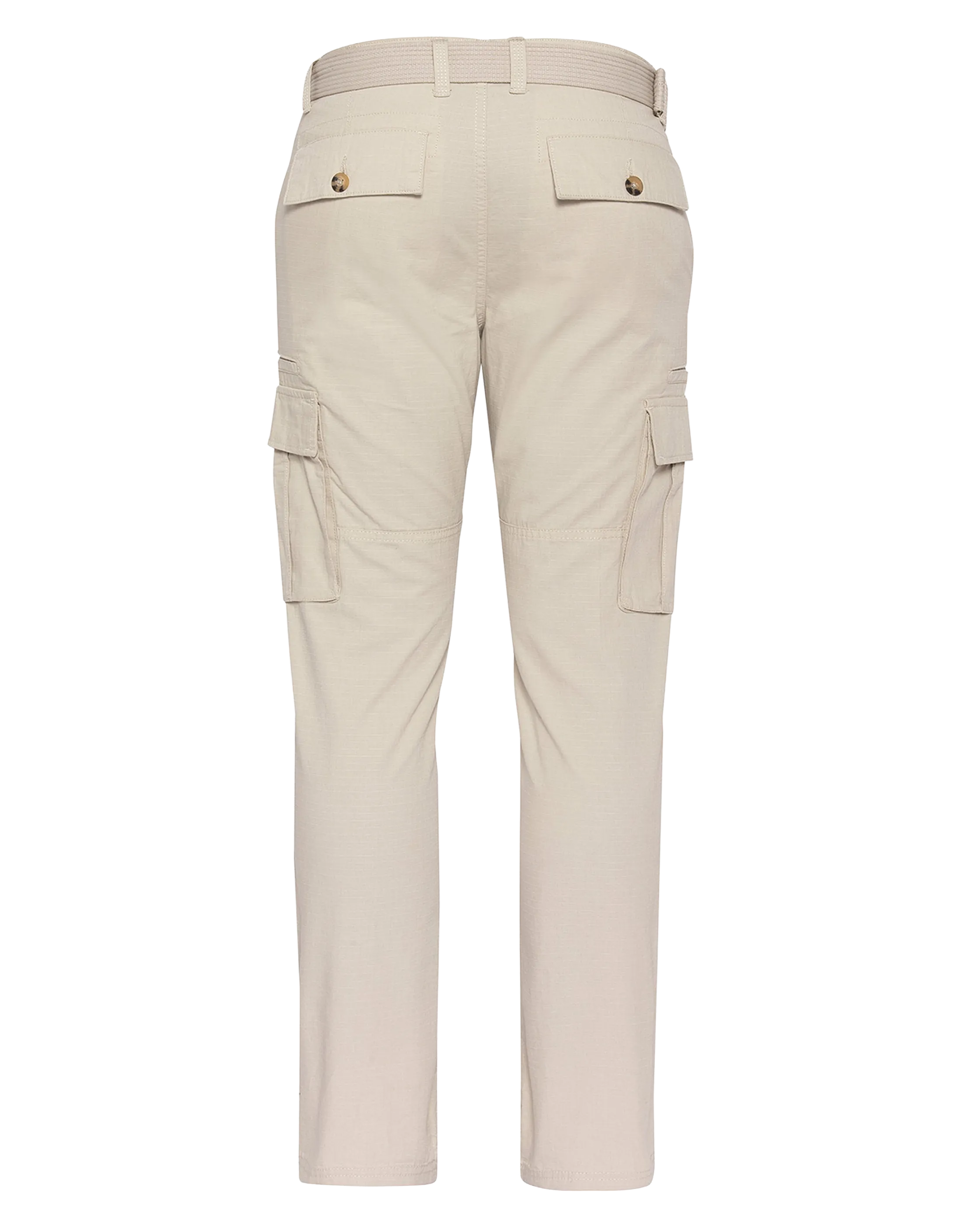 Beige combat pants with belt-2