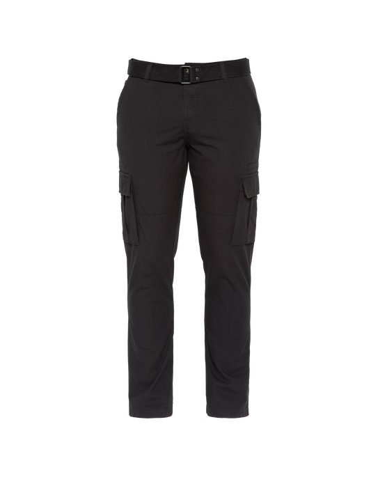 Pantalon de combat noir avec ceinture