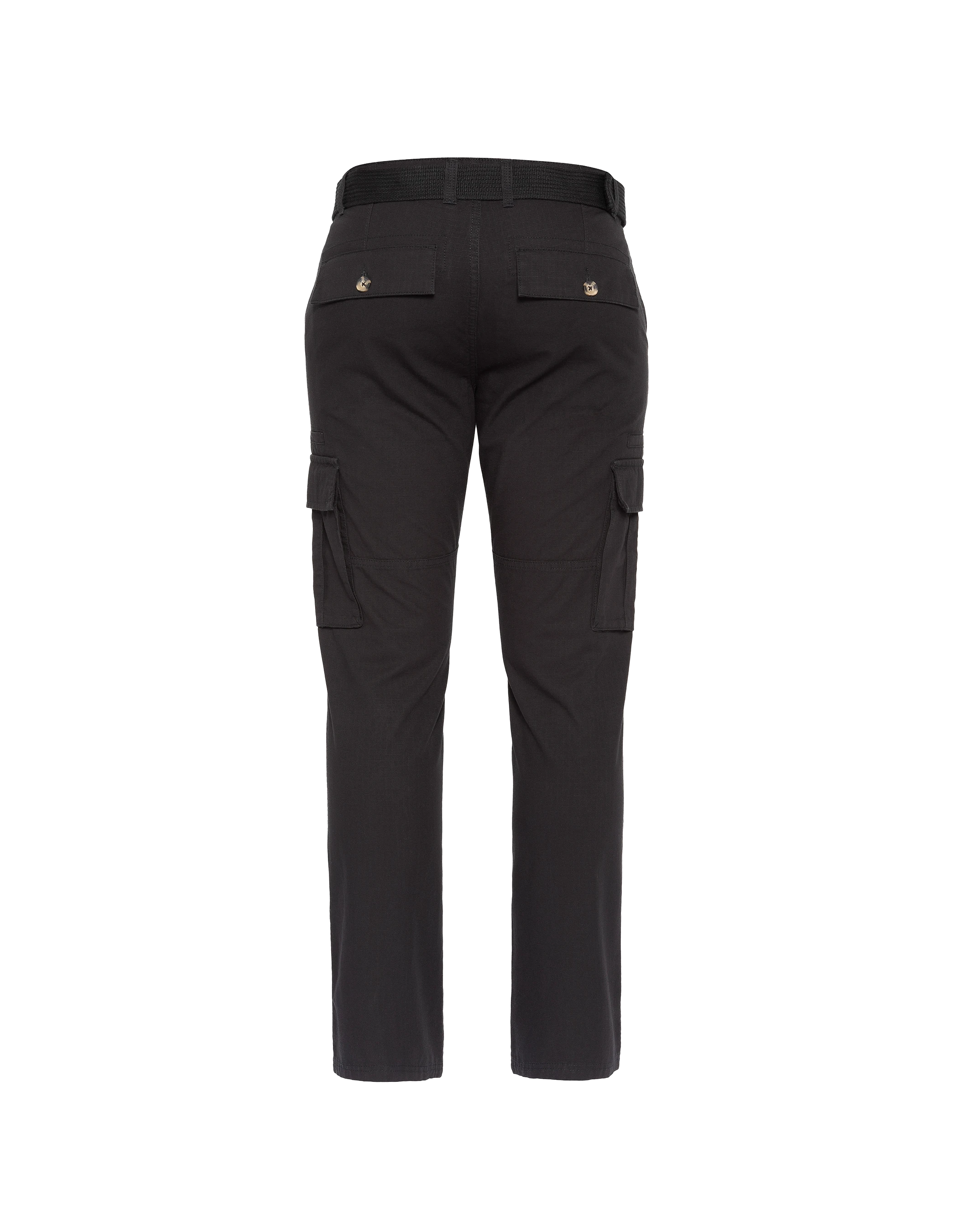 Black combat pants with belt-2