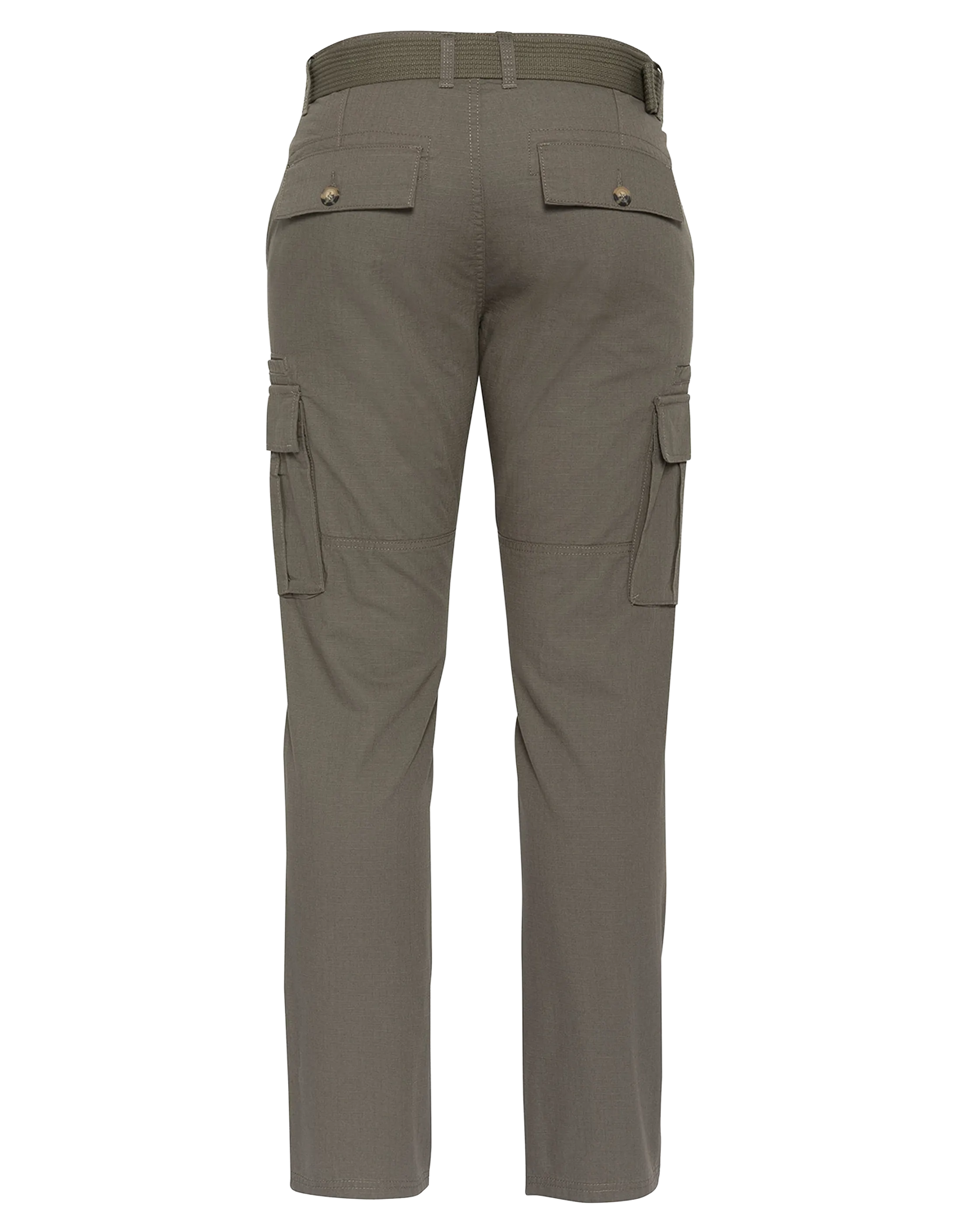 Khaki combat pants with belt-2