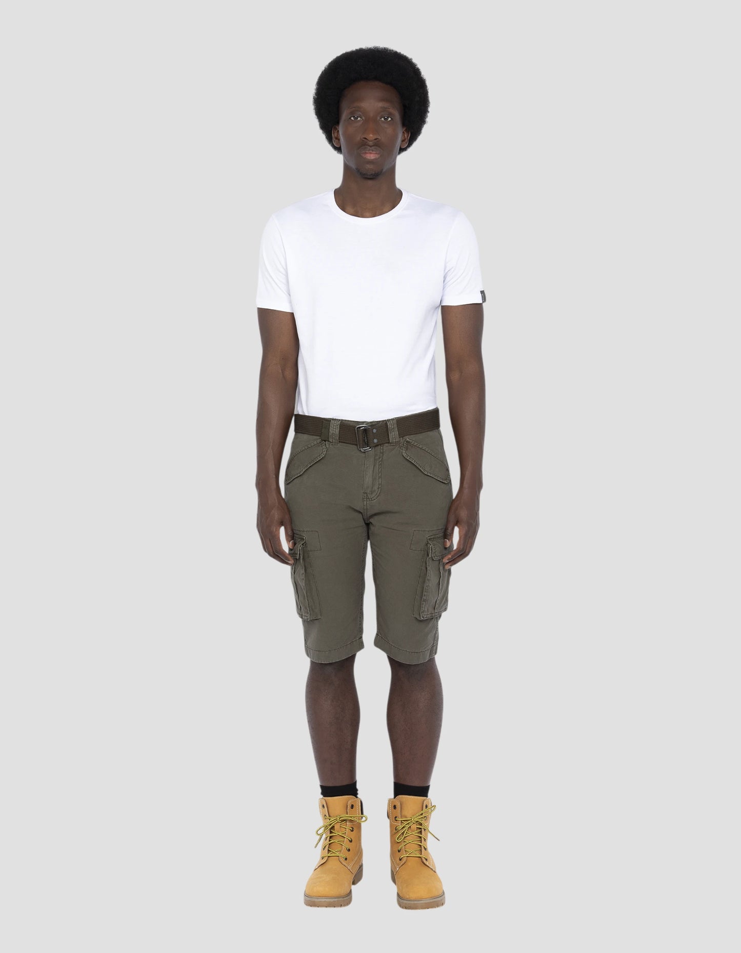Short cargo olive multipoches