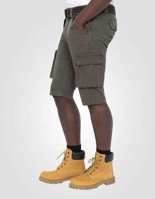 Short cargo olive multipoches
