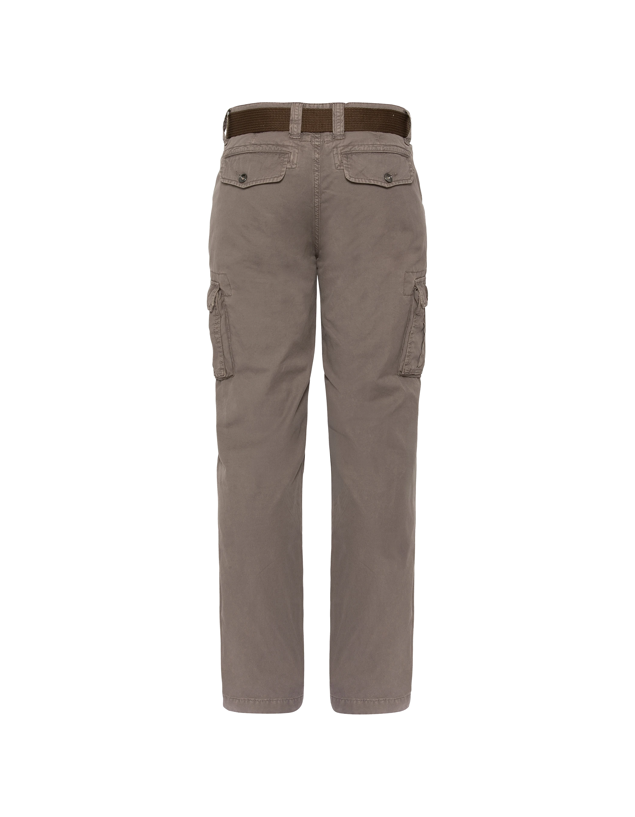 Khakifarbene Cargohose mit mehreren Taschen-2