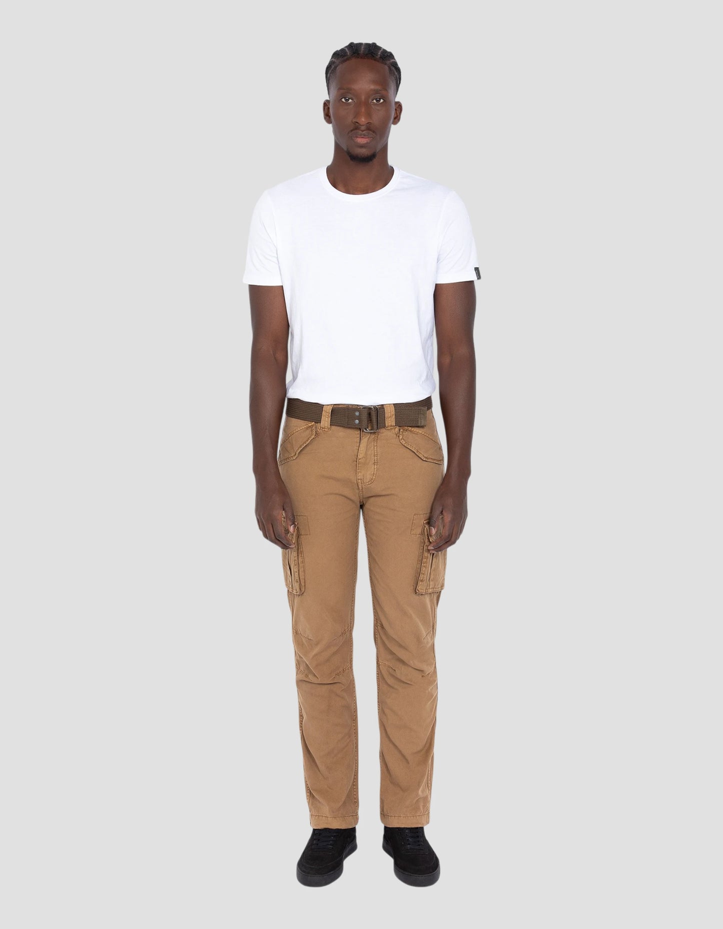 Pantaloni da carico a tabacco multipoche