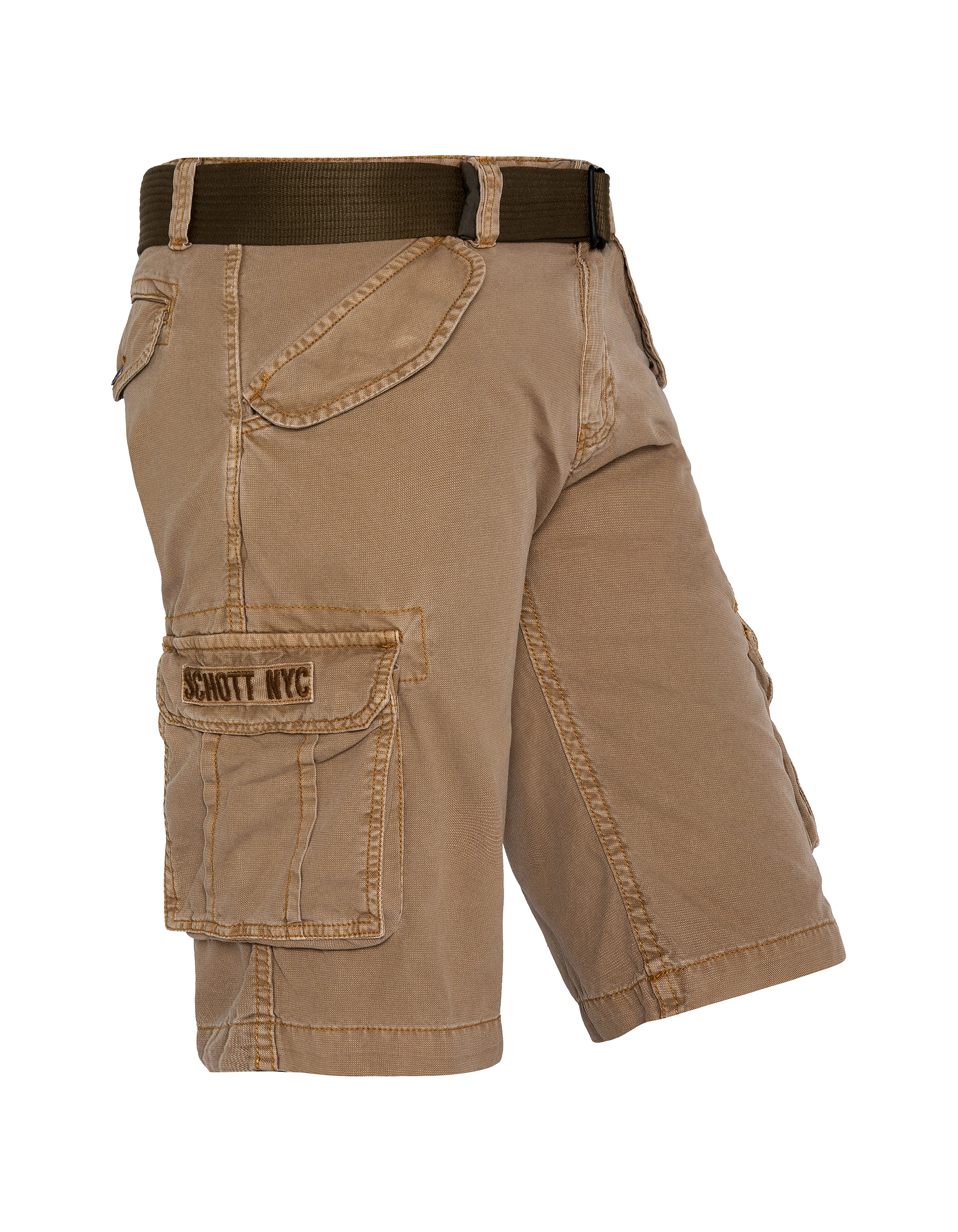 Short cargo à nouer à la taille - Marron - Femme Short cargo à nouer à la taille - Marron - Femme