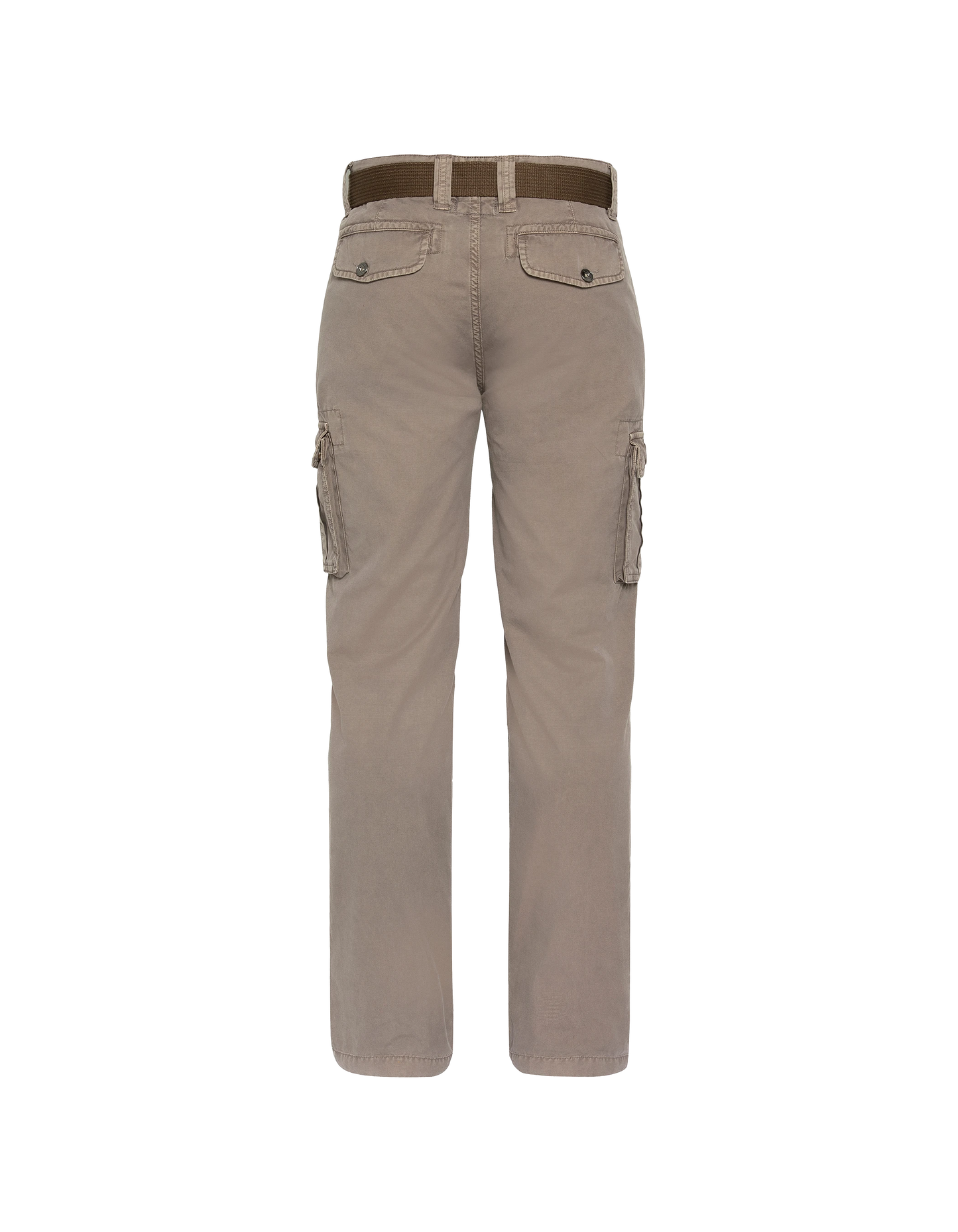 Khakifarbene Cargohose mit mehreren Taschen