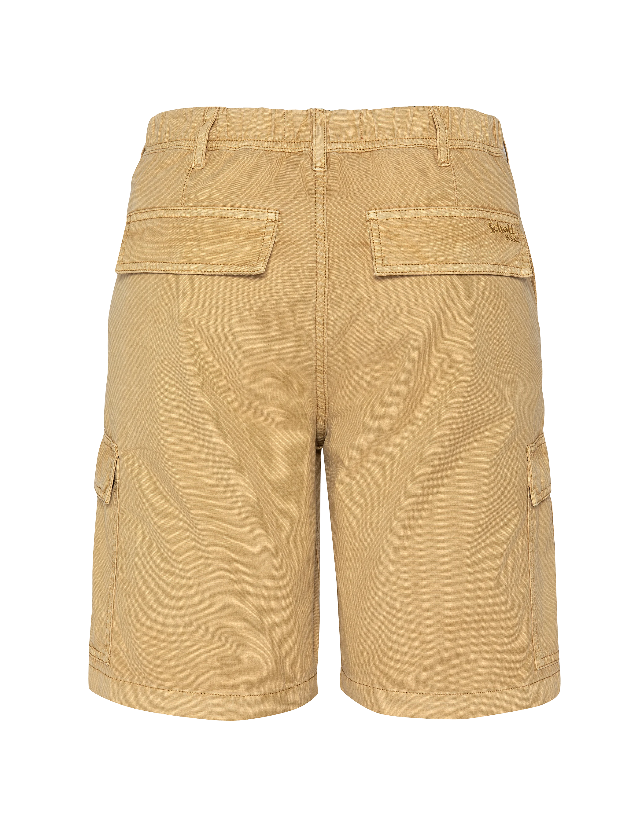 Beige Army-Shorts mit mehreren Taschen-2