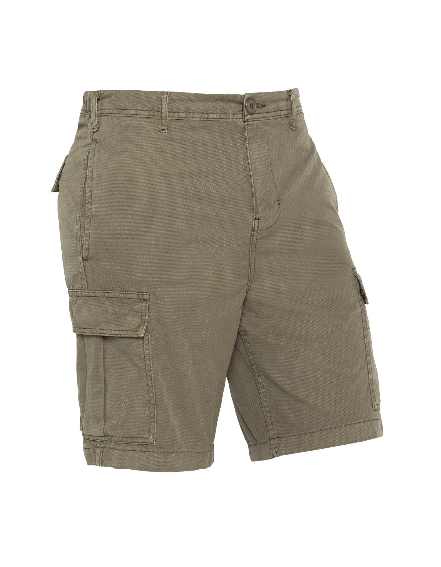 Olivgrüne Army-Shorts mit mehreren Taschen