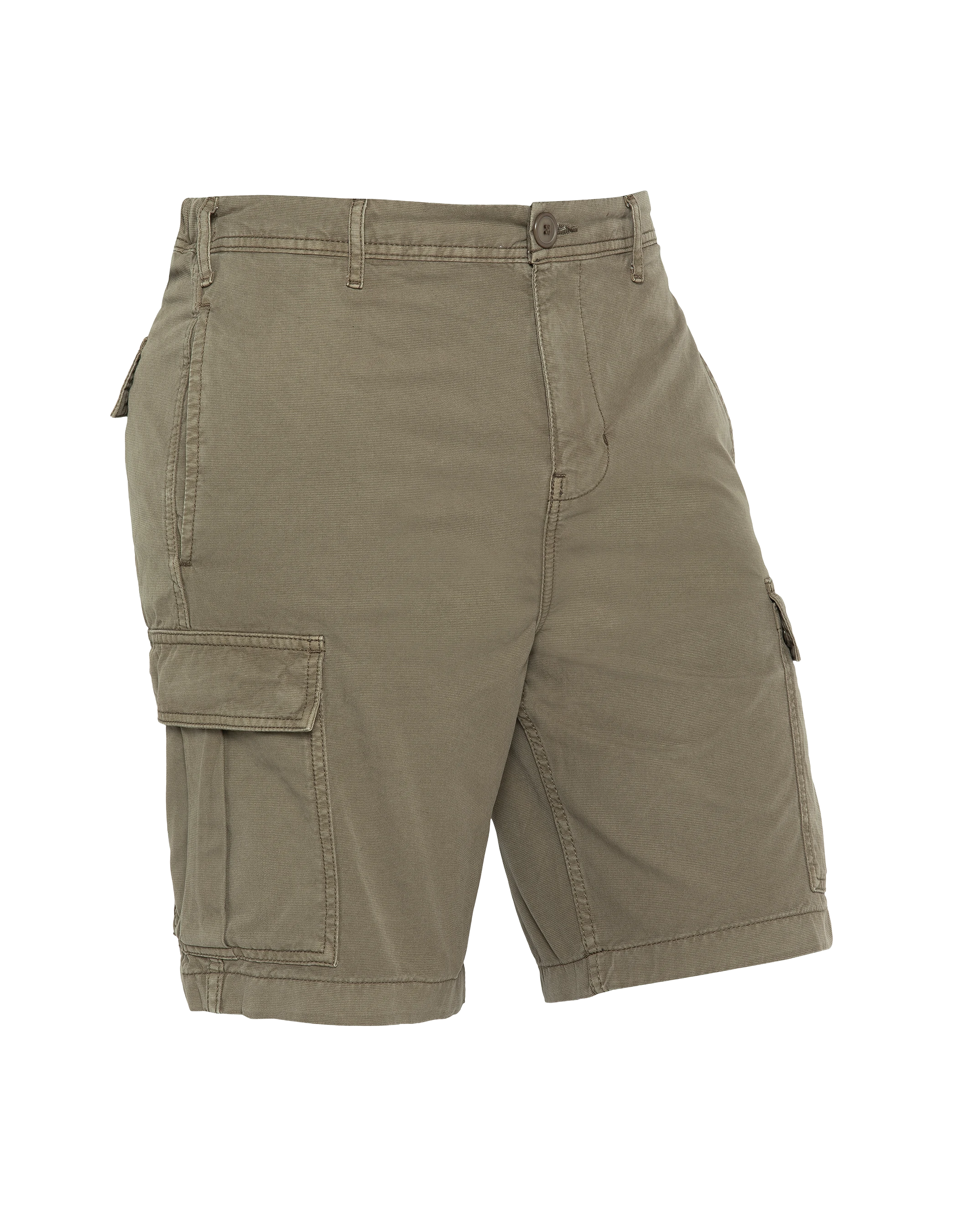 Olivgrüne Army-Shorts mit mehreren Taschen-5