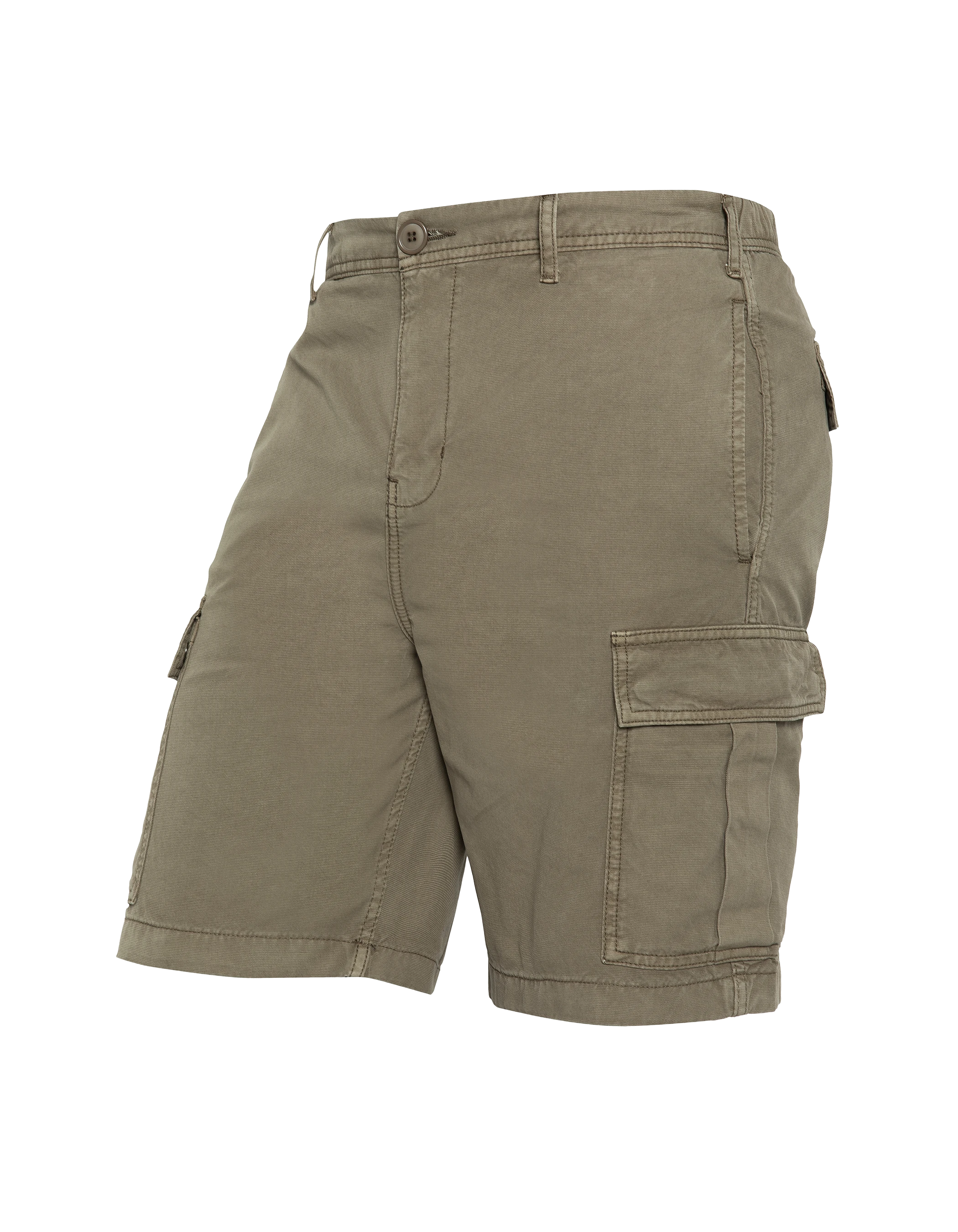 Olivgrüne Army-Shorts mit mehreren Taschen-6