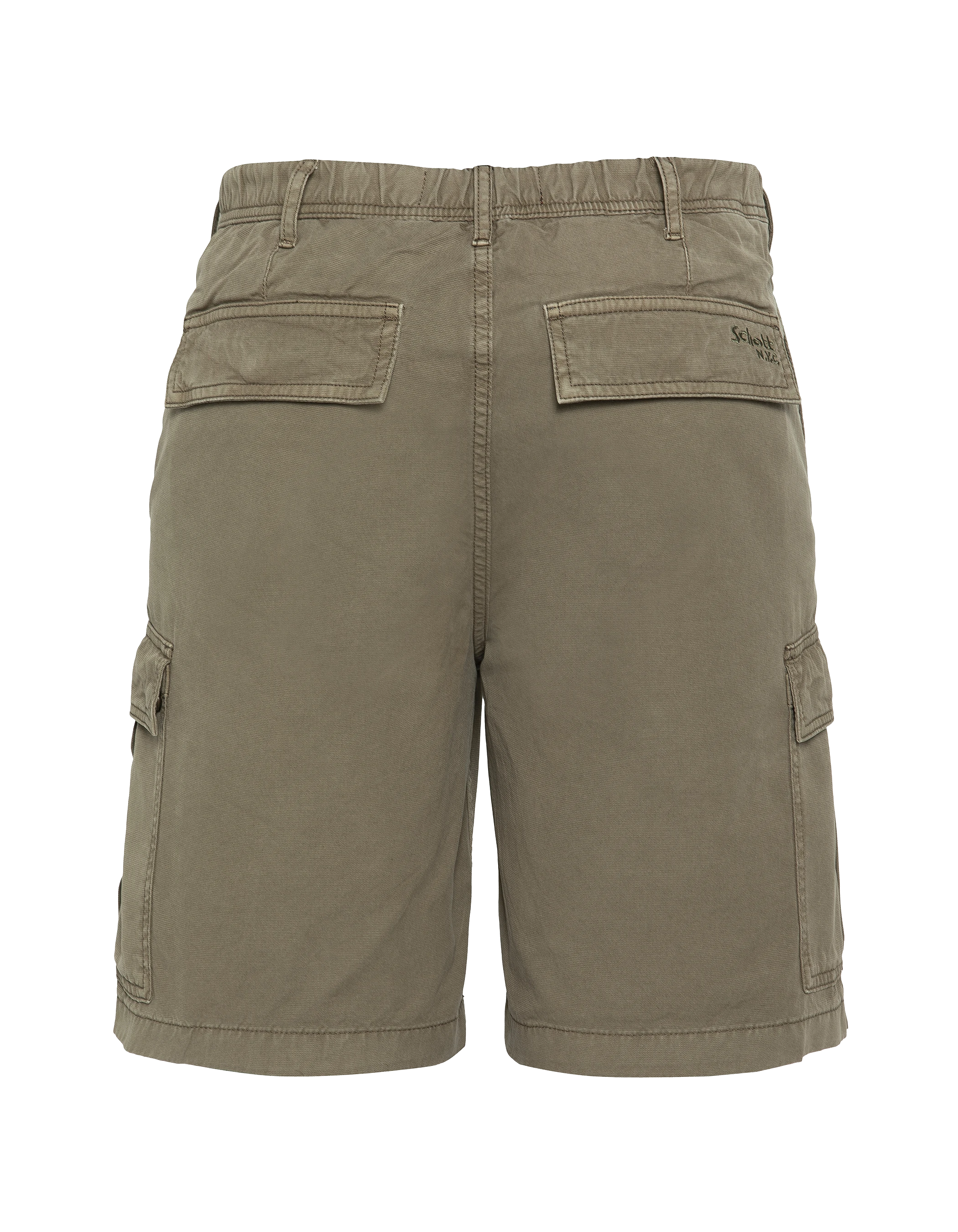 Olivgrüne Army-Shorts mit mehreren Taschen-7