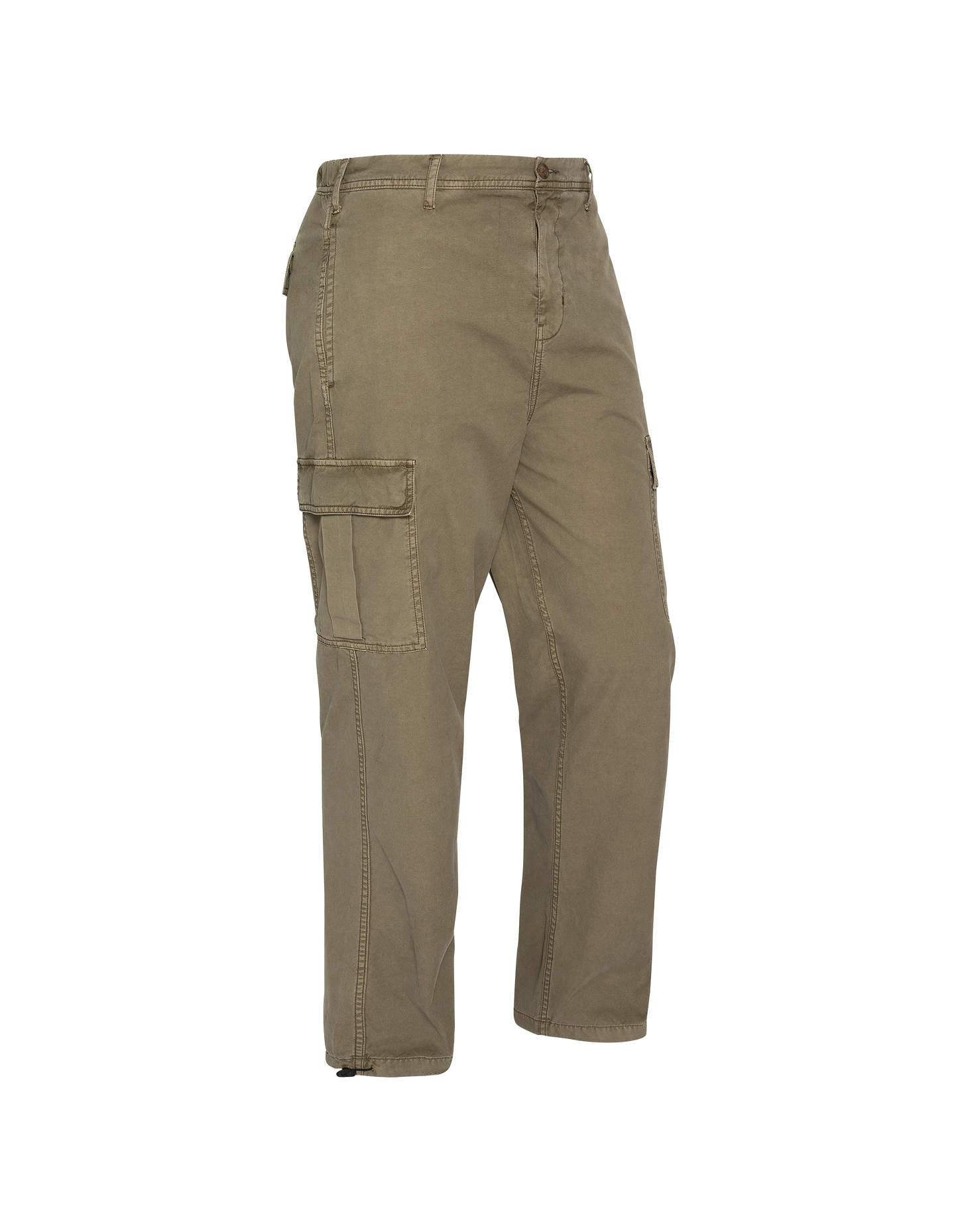 Pantaloni militari multitasche color oliva