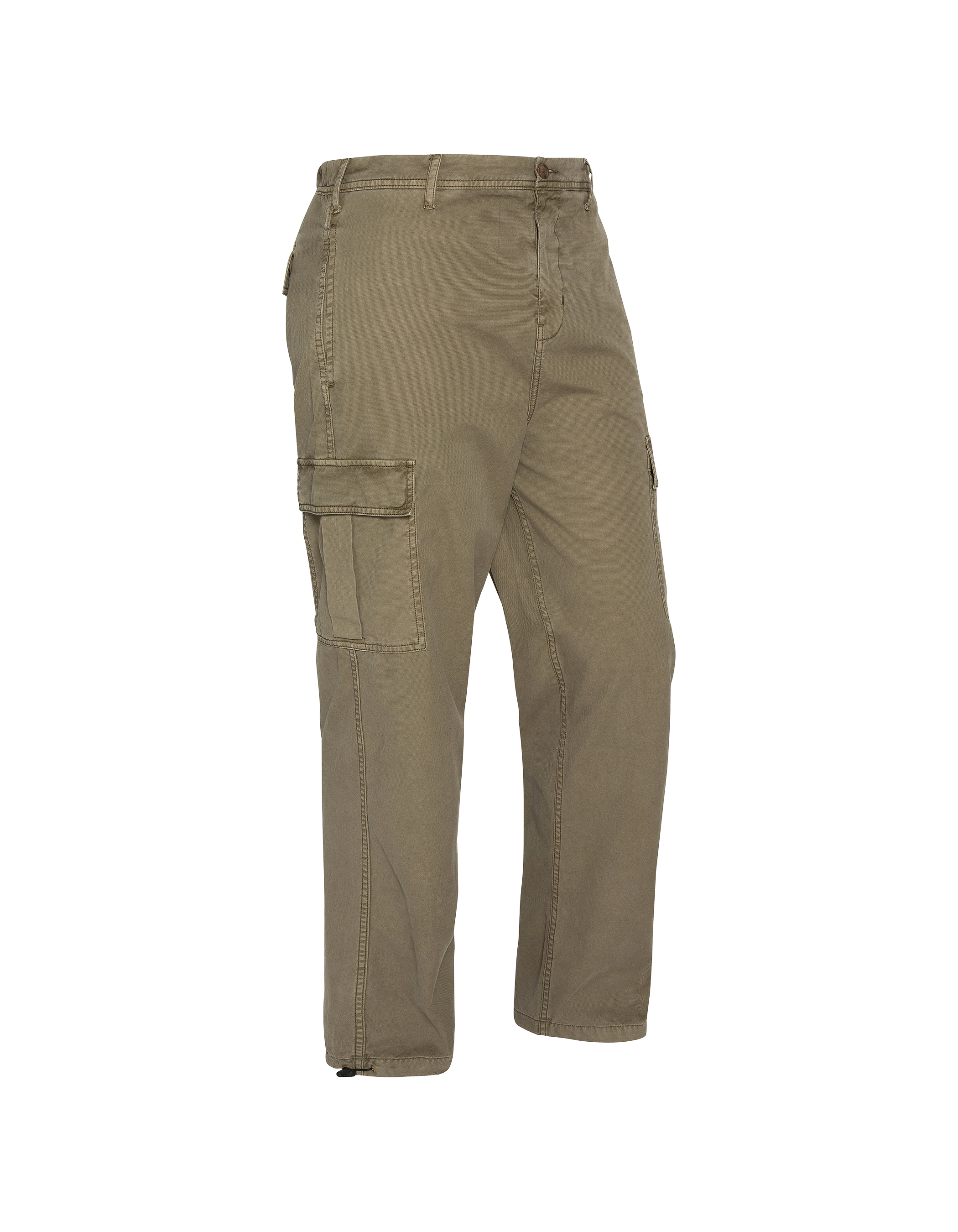 Pantaloni militari multitasche color oliva-3