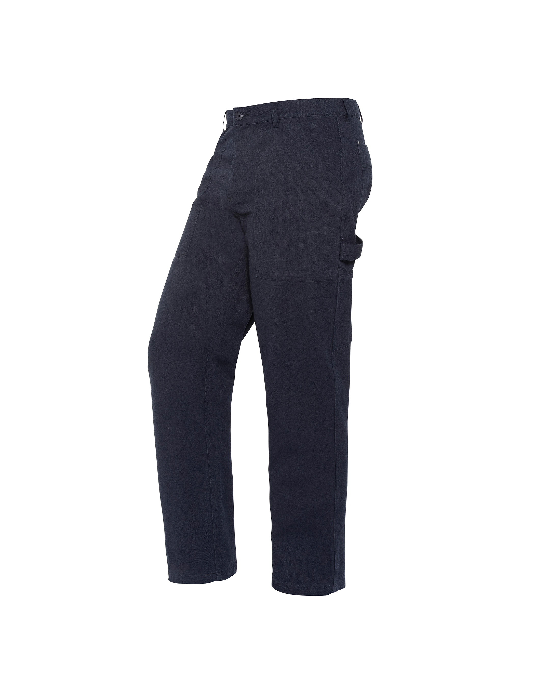 Pantalon carpenter canvas bleu marine-4