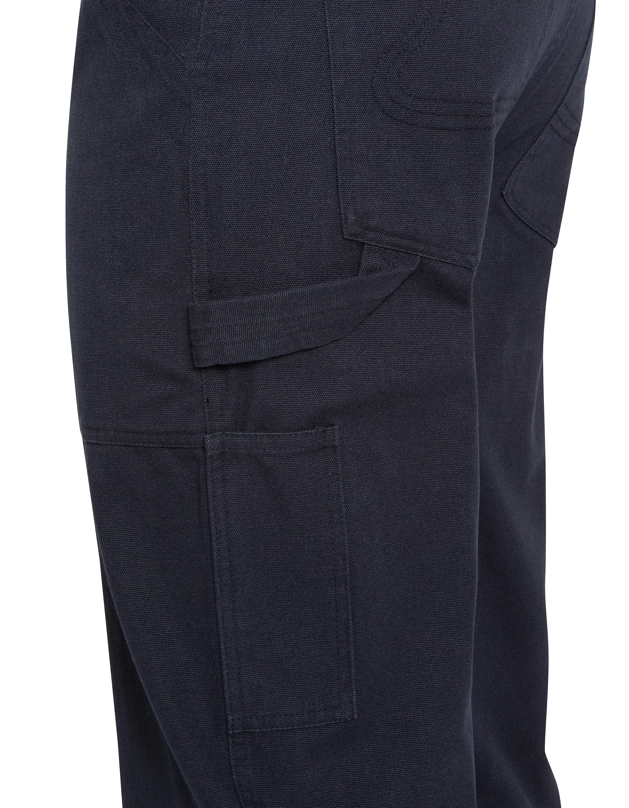 Pantalon carpenter canvas bleu marine-6