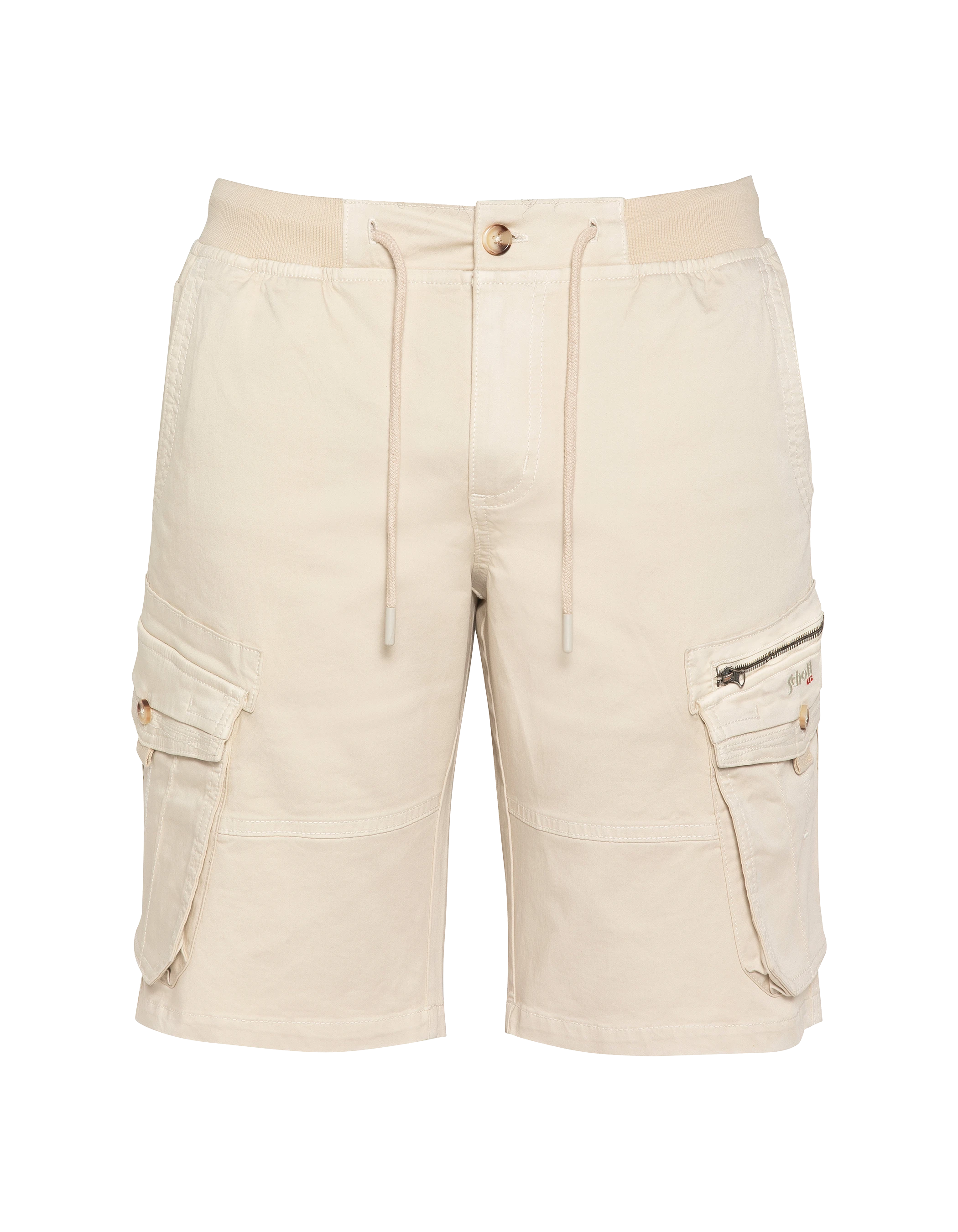 Beige army shorts-1