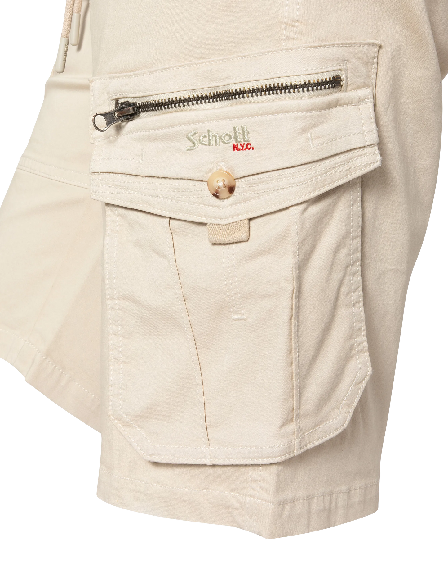 Beige army shorts