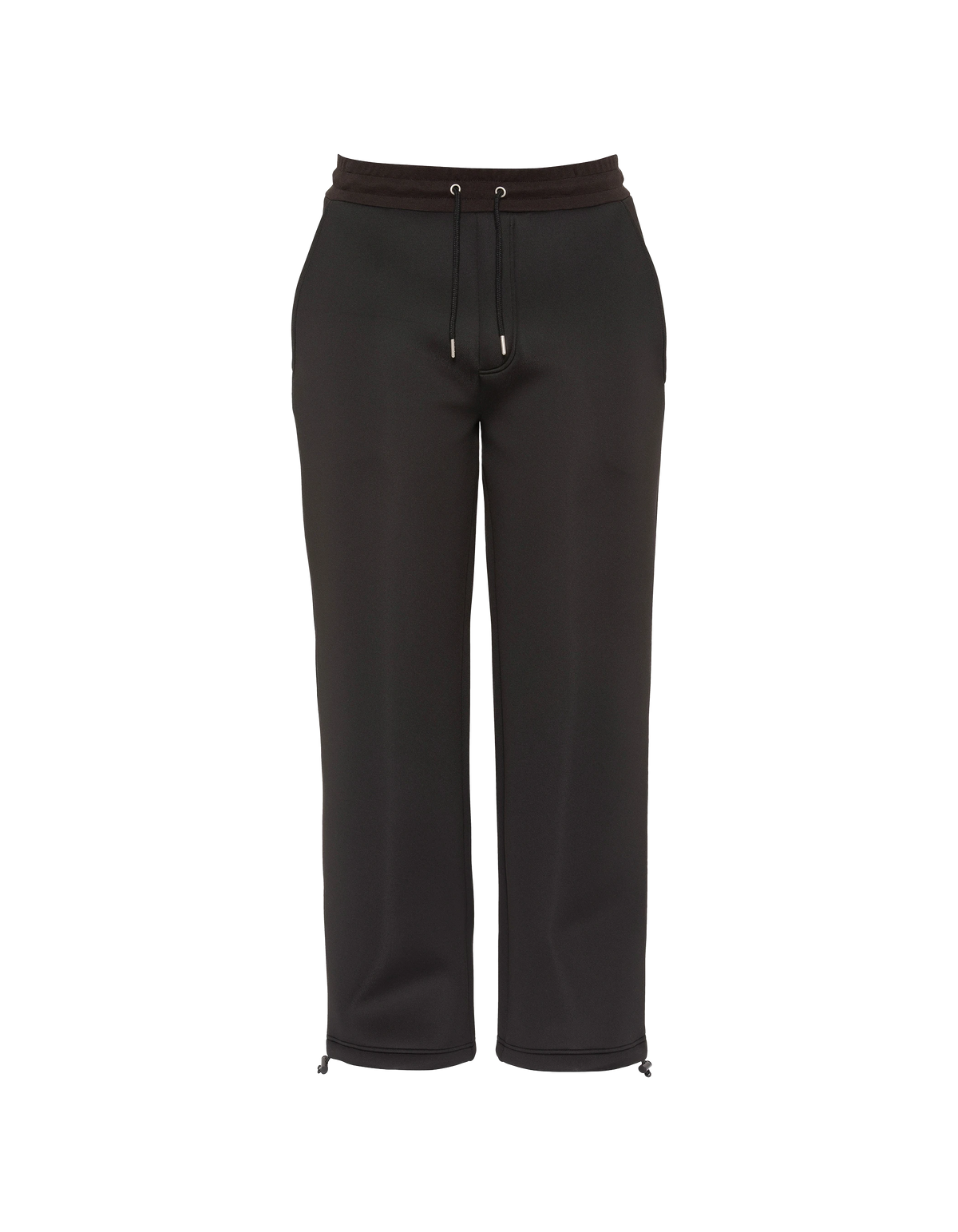 Black neoprene jogging pants-2