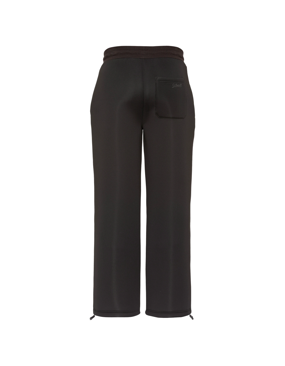 Black neoprene jogging pants