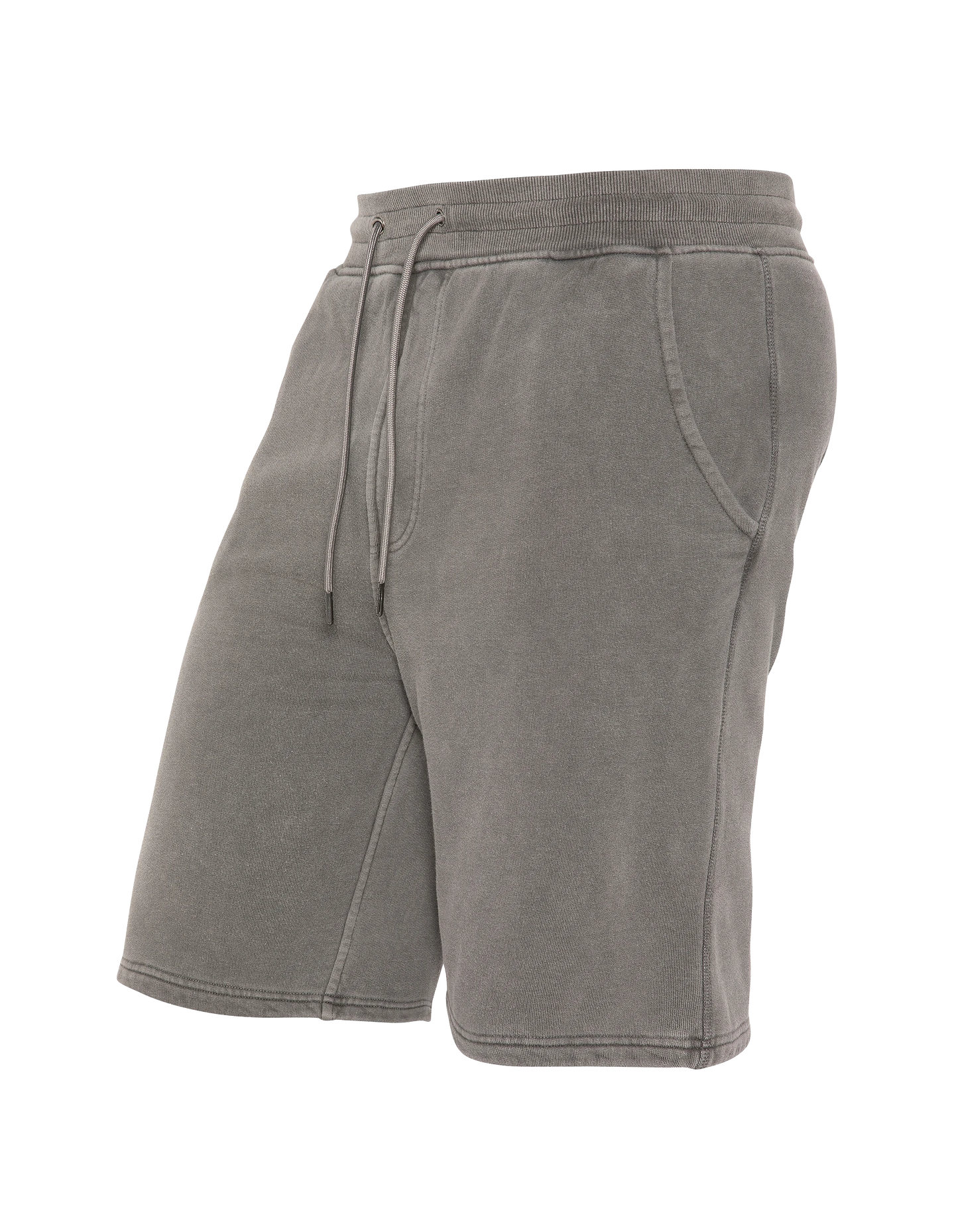 Short de survêtement charbon effet délavé