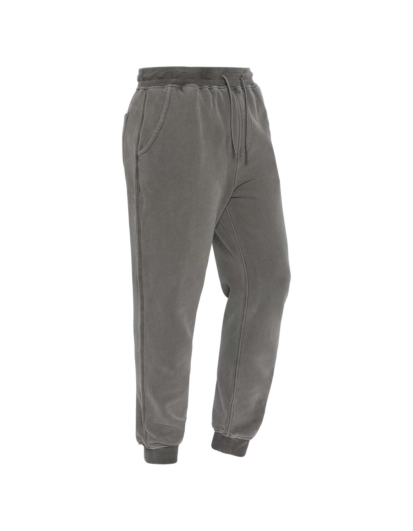 Pantalon de survêtement charbon, effet délavé