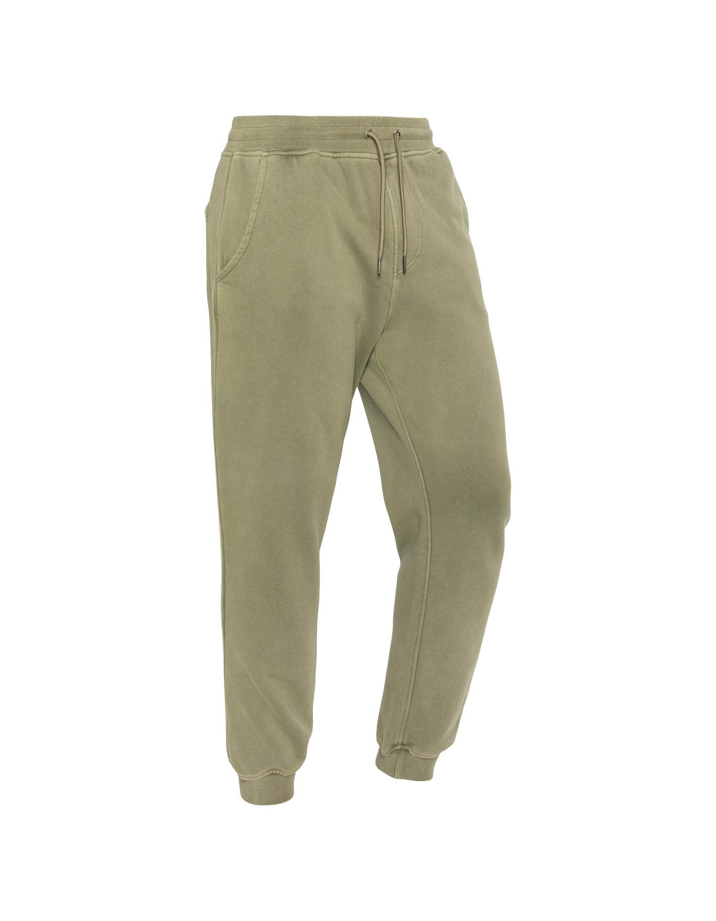 Khaki Tracksuit Hosen, verblasste Effekt