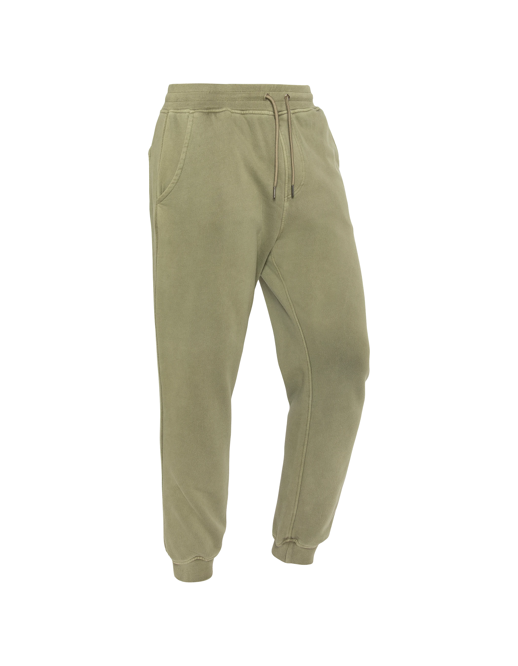 Khaki Tracksuit Hosen, verblasste Effekt-3