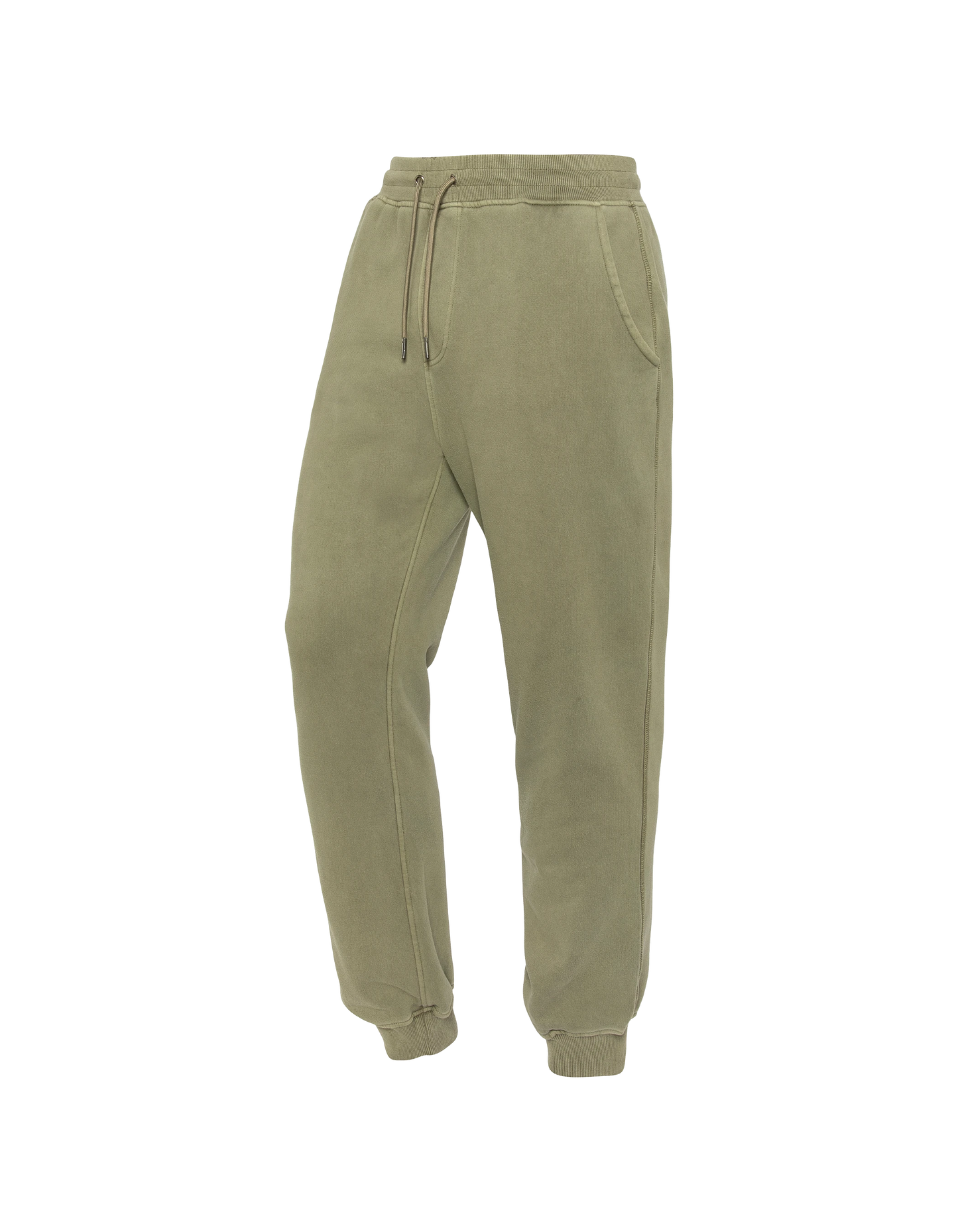 Khaki Tracksuit Hosen, verblasste Effekt