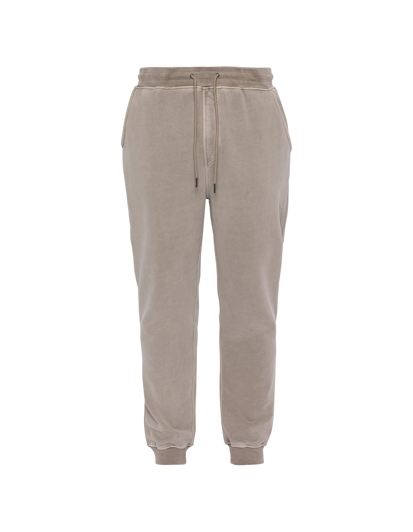 Pantalon de survêtement taupe, effet délavé
