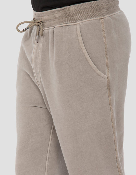 Pantaloni da binari taupe, effetto sbiadito