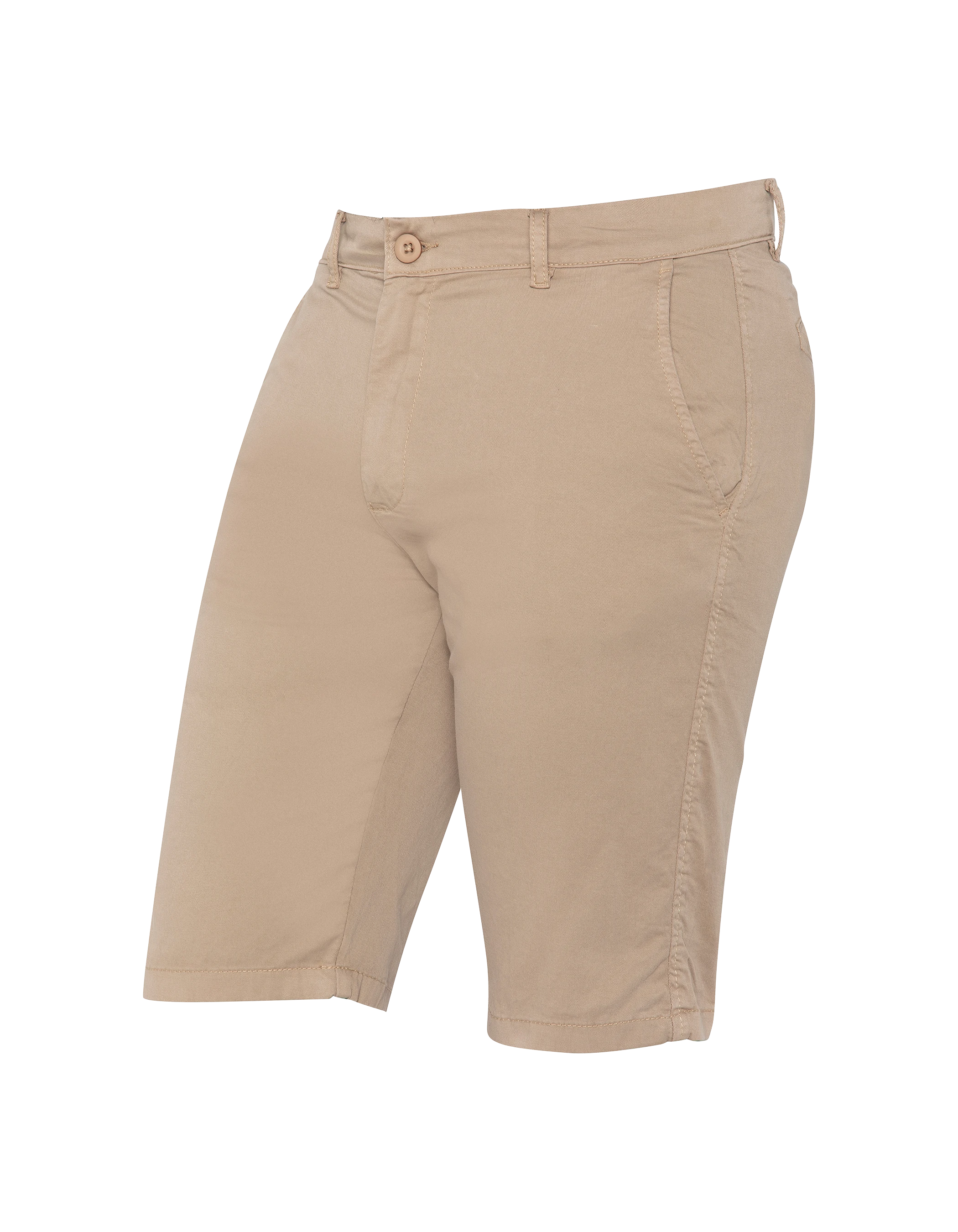 Beige Chino Shorts-4