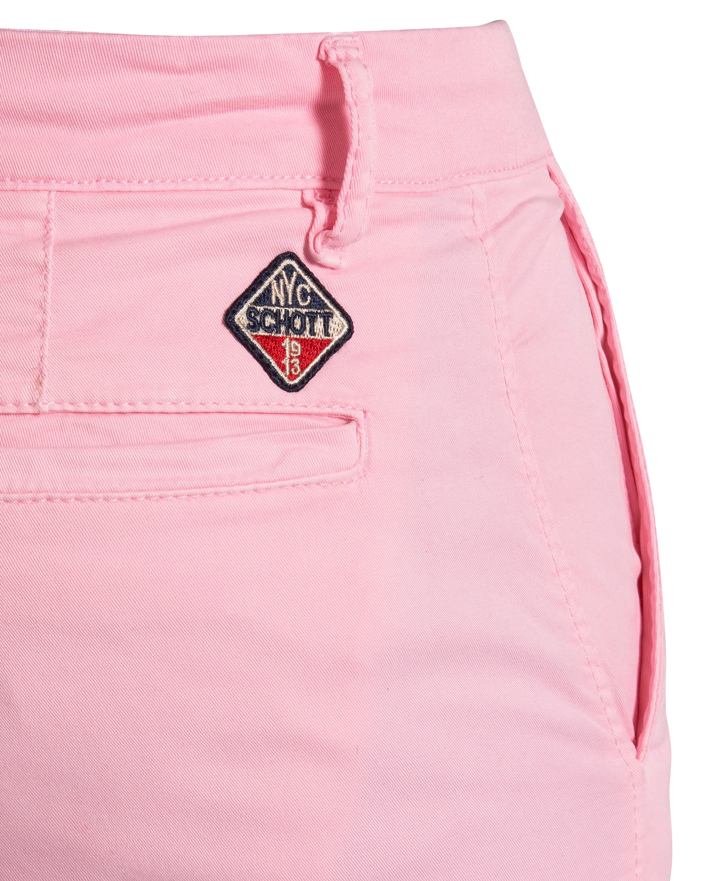 Hellrosa Chino-Shorts