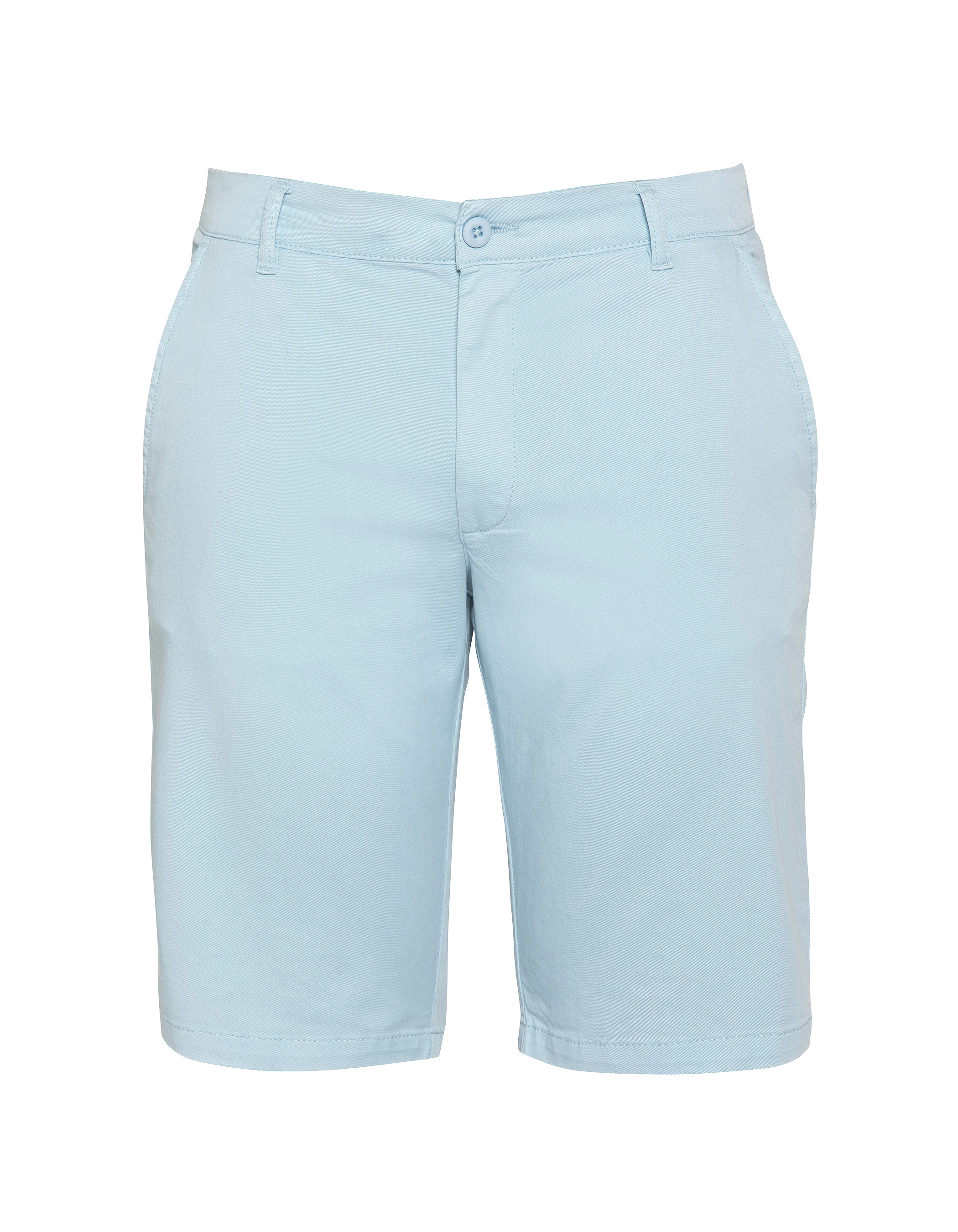 Himmelblaue Chino-Shorts-1