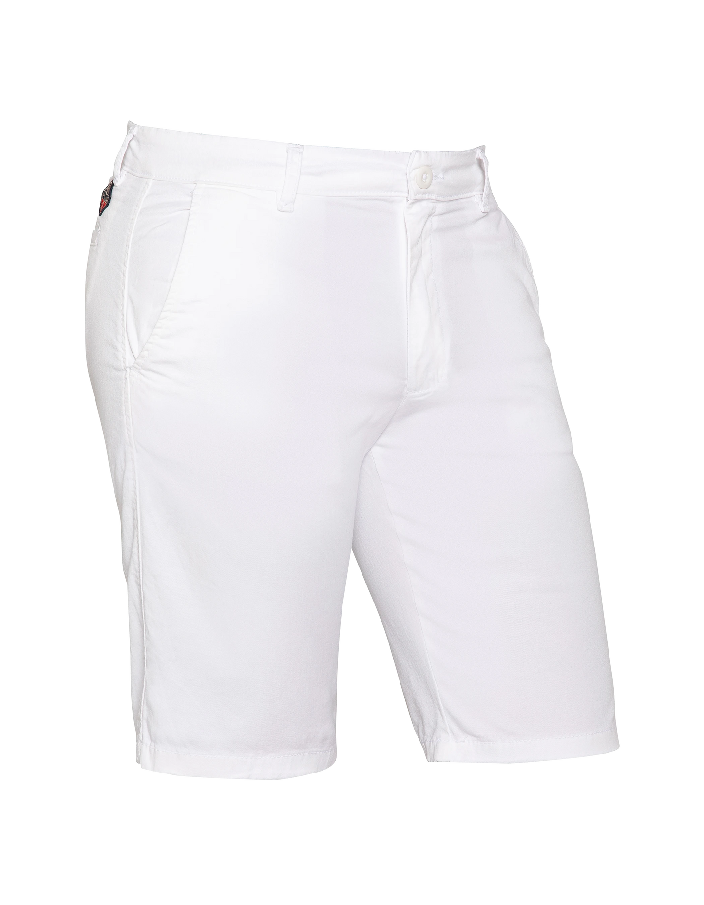 Short chino blanc