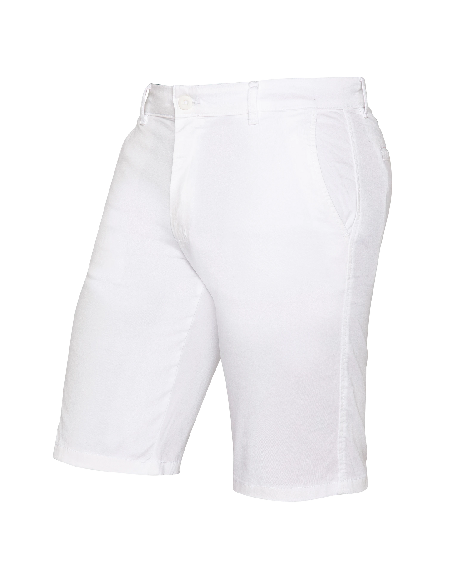 Short chino blanc