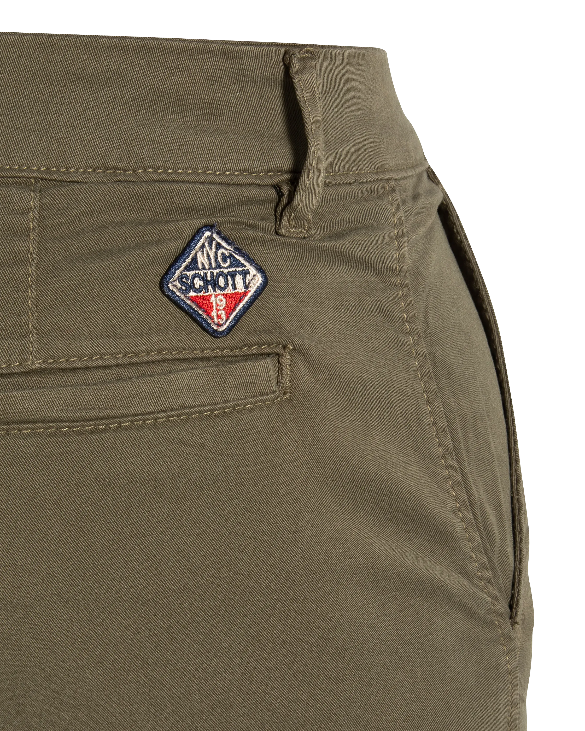 Pantalon chino kaki-5