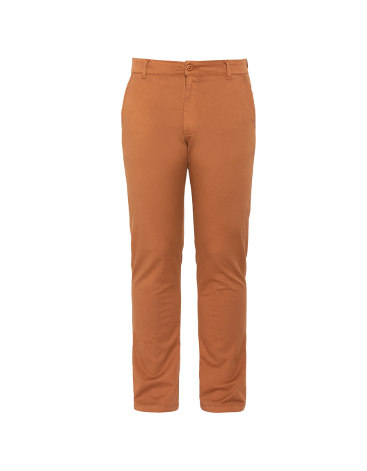 Pantaloni chino tabacco