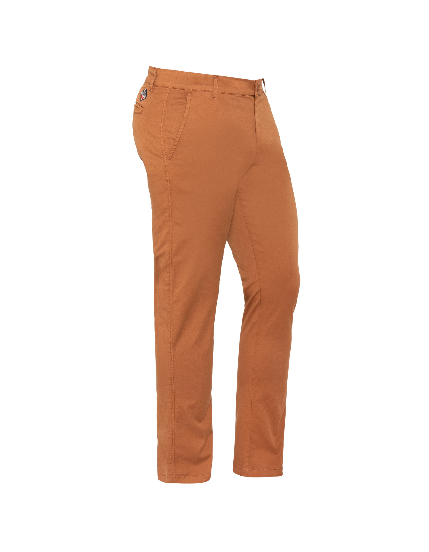 Tabakfarbene Chinohose