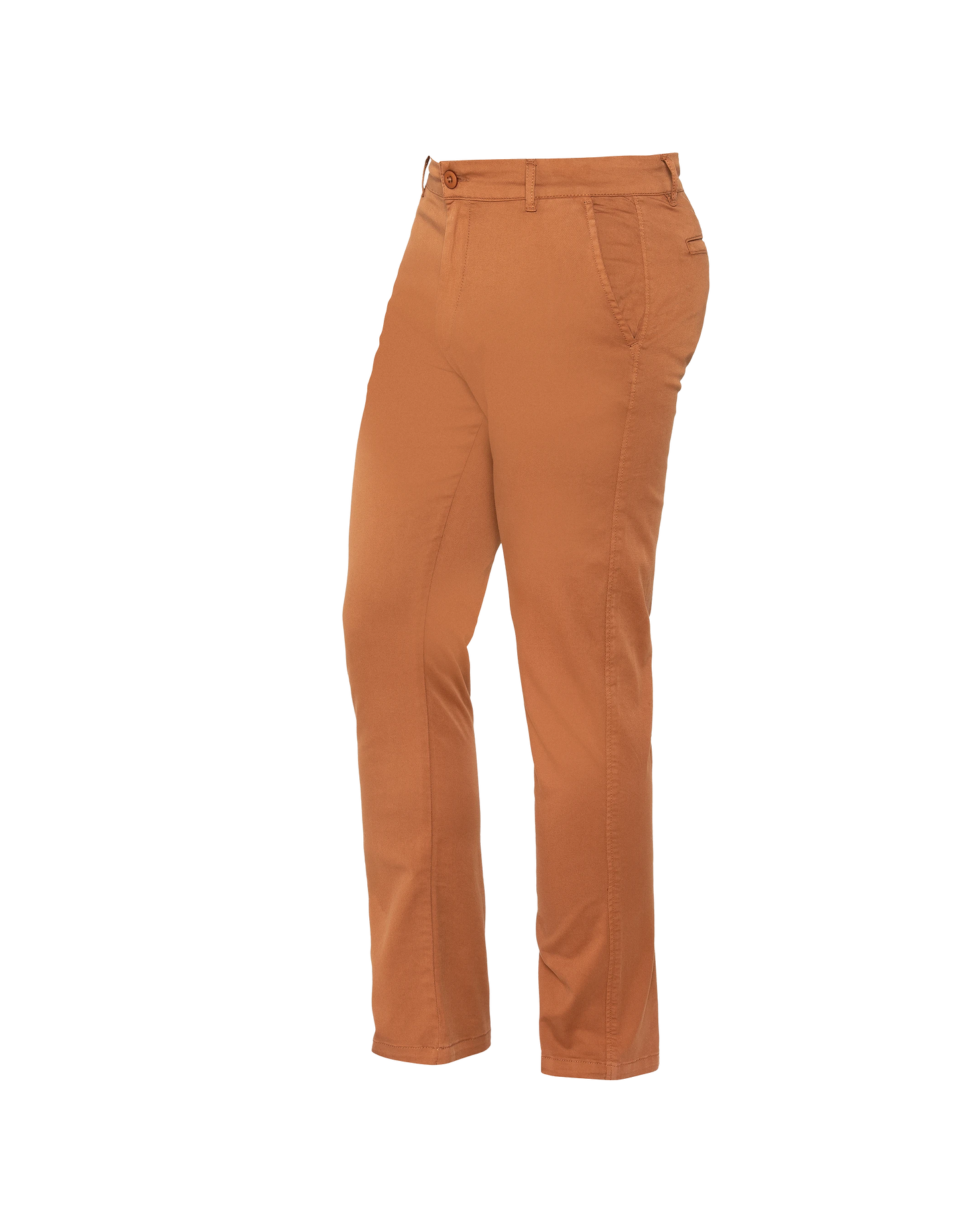 Tabakfarbene Chinohose