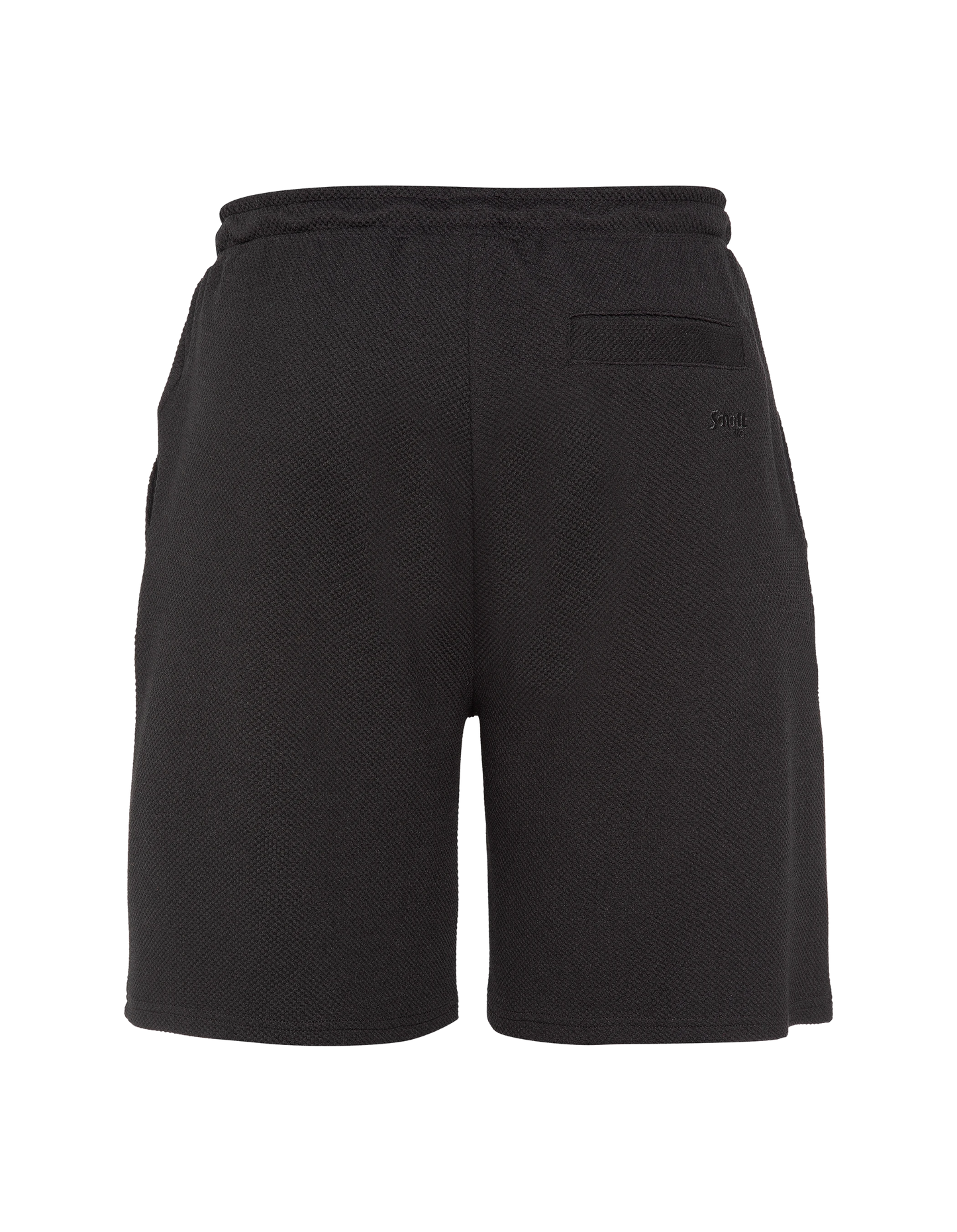 Shorts neri effetto goffrato