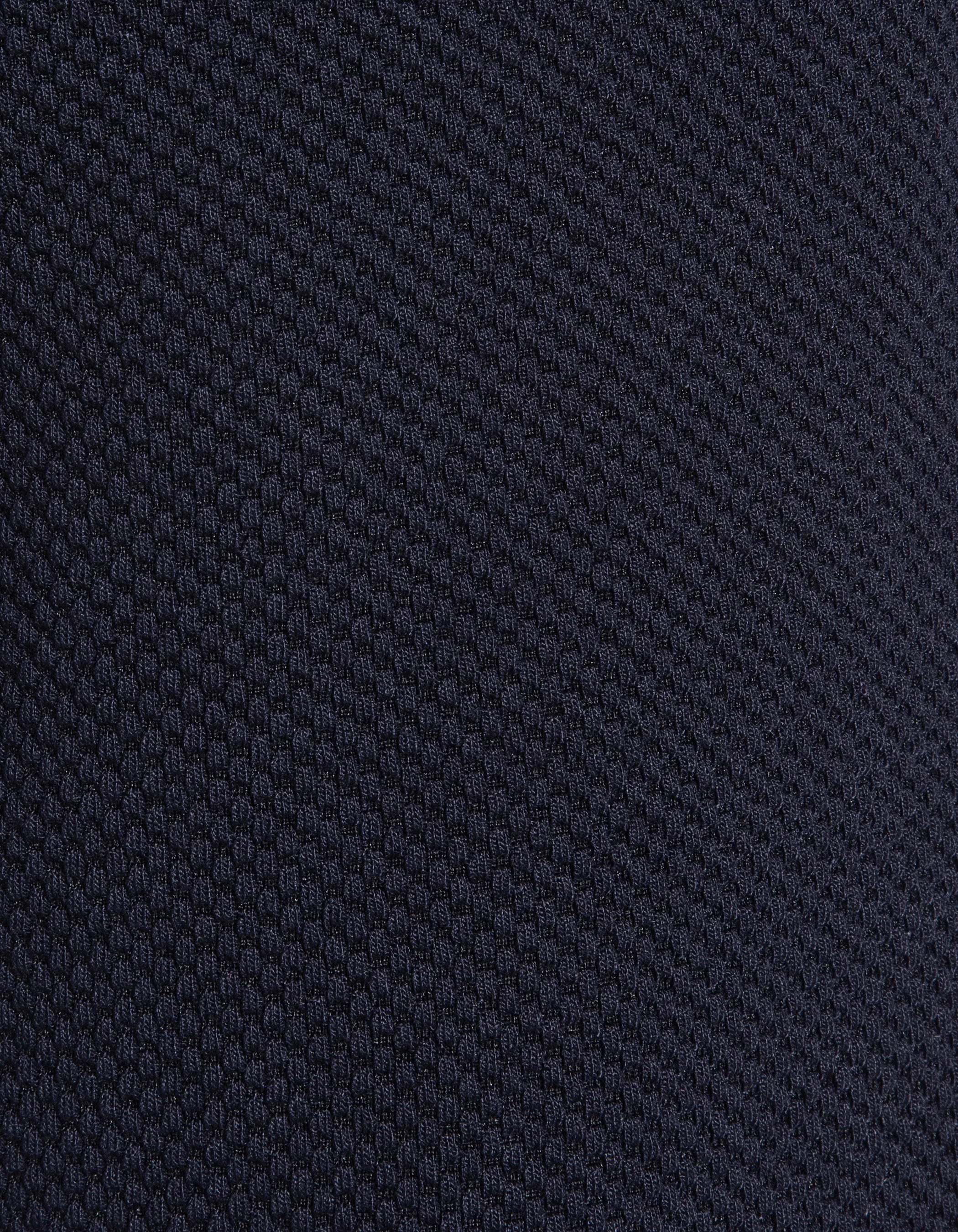 Short bleu marine effet gaufré-5