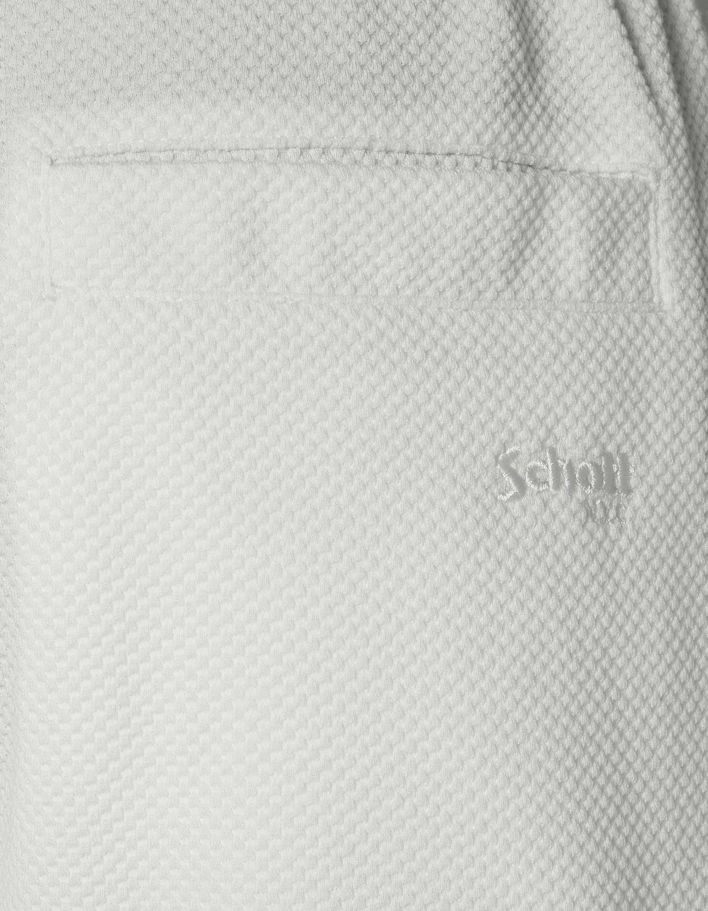 White shorts waffle knit