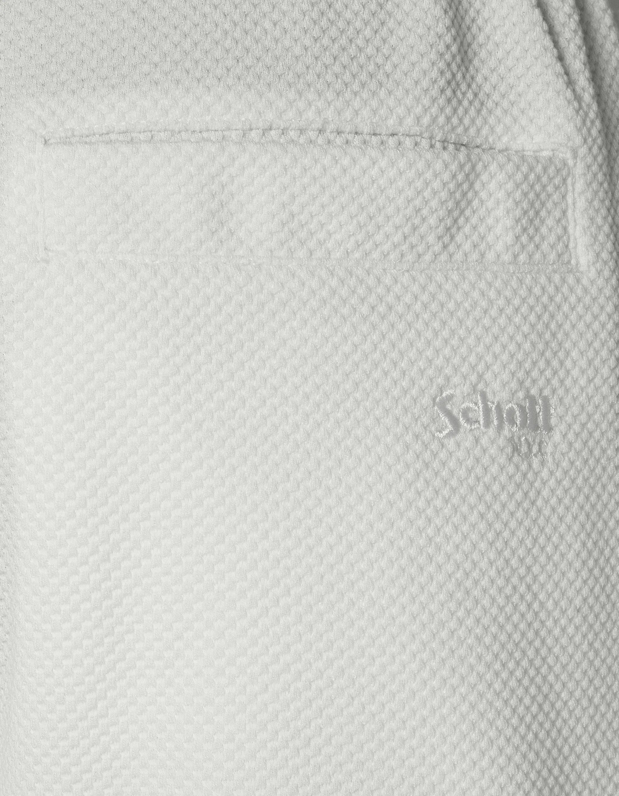 White shorts waffle knit-7