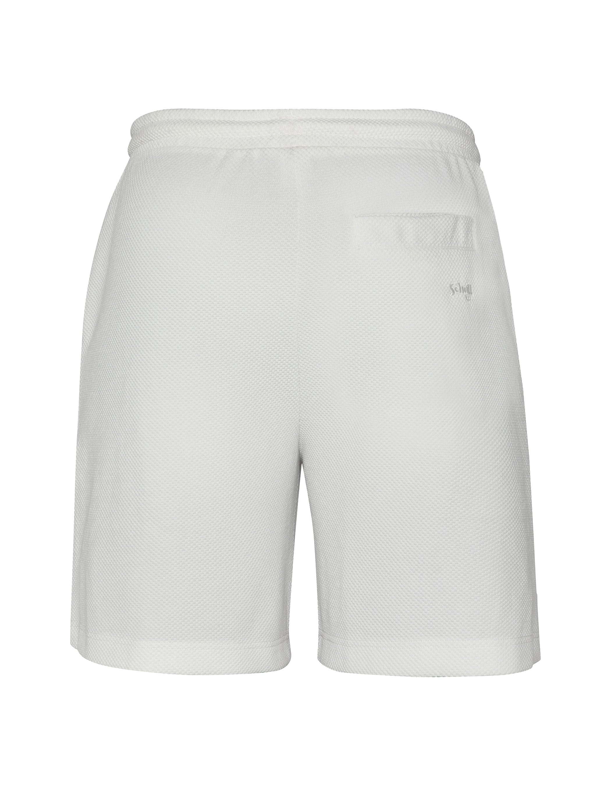 White shorts waffle knit-8